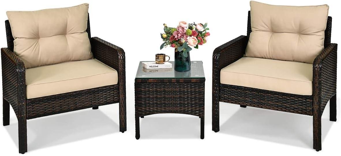 My take on the HAPPYGRILL Rattan Patio Set (3pc)