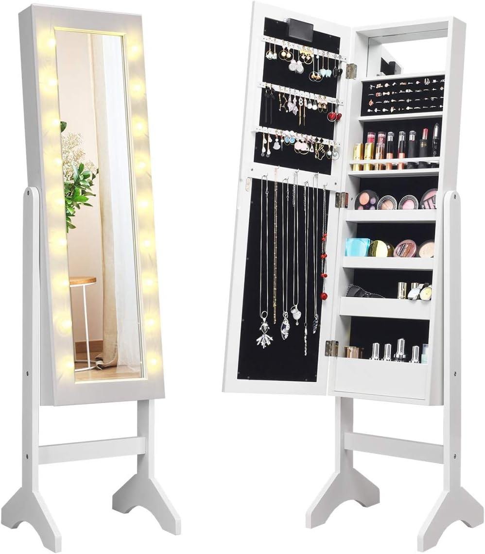 Giantex Jewelry Armoire Cabinet Review: Shop Fit?