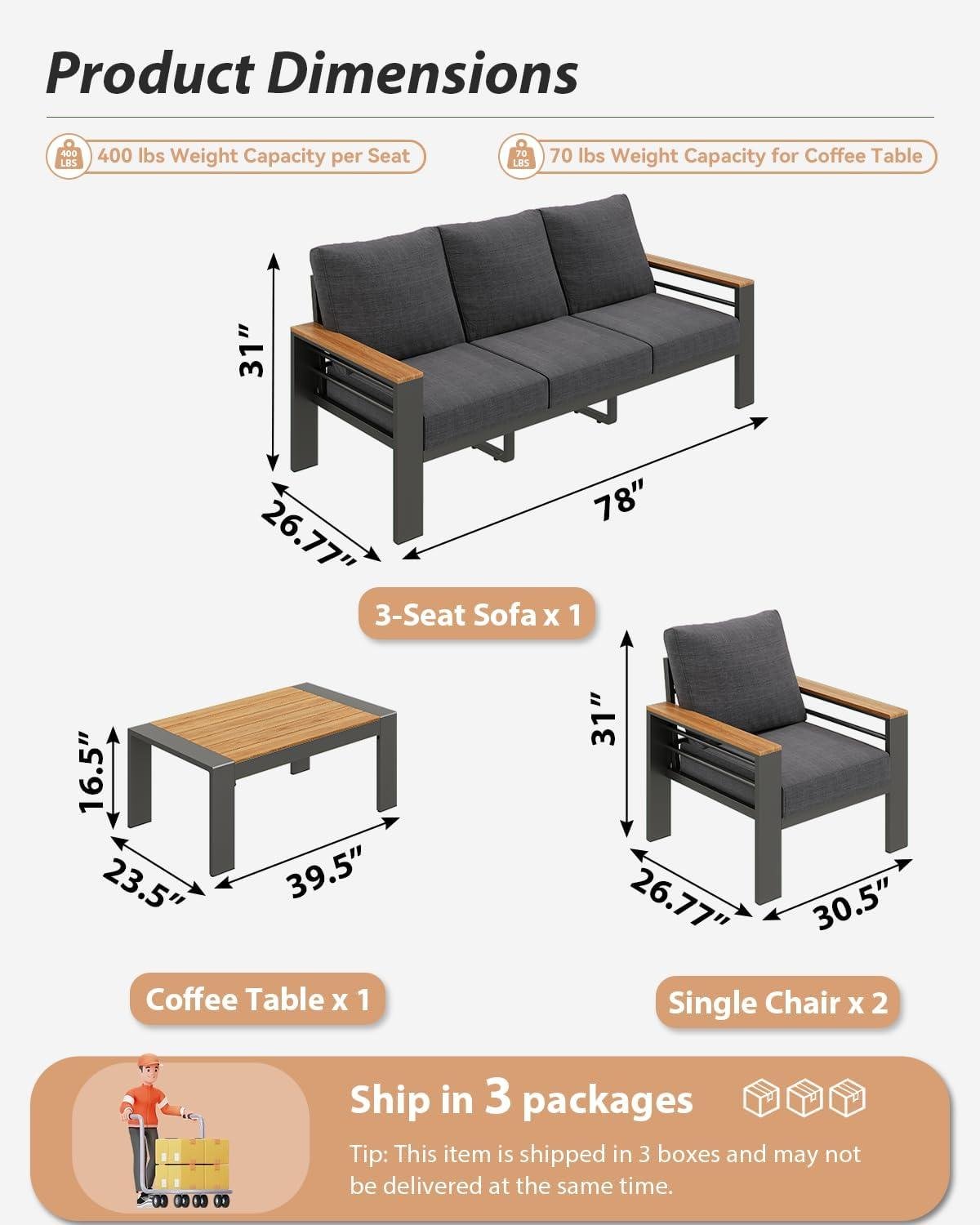 My Take on the Aoxun 5-Piece Aluminum ⁢Patio Set