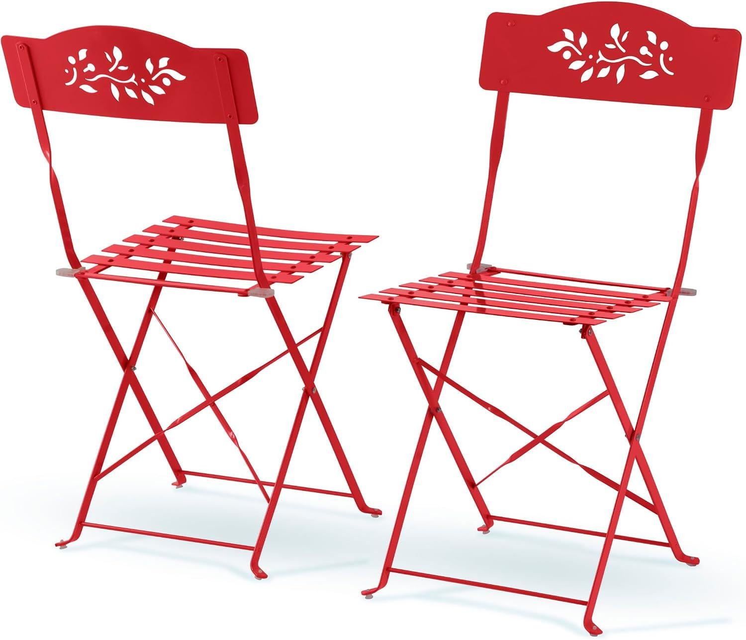 My Take on Alpine’s Red Folding Bistro Set Outdoors