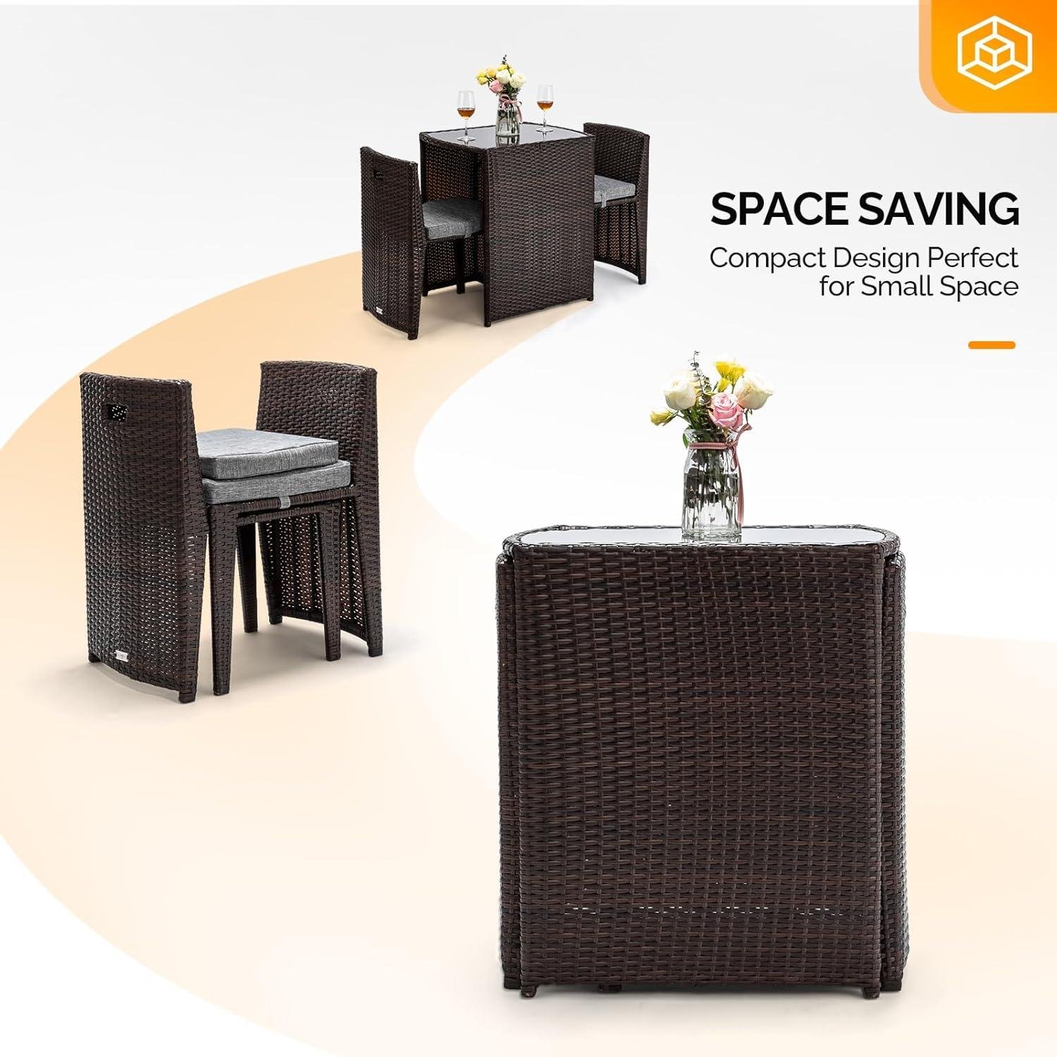 My Take on the Bonnlo Wicker Bistro Set for Balconies