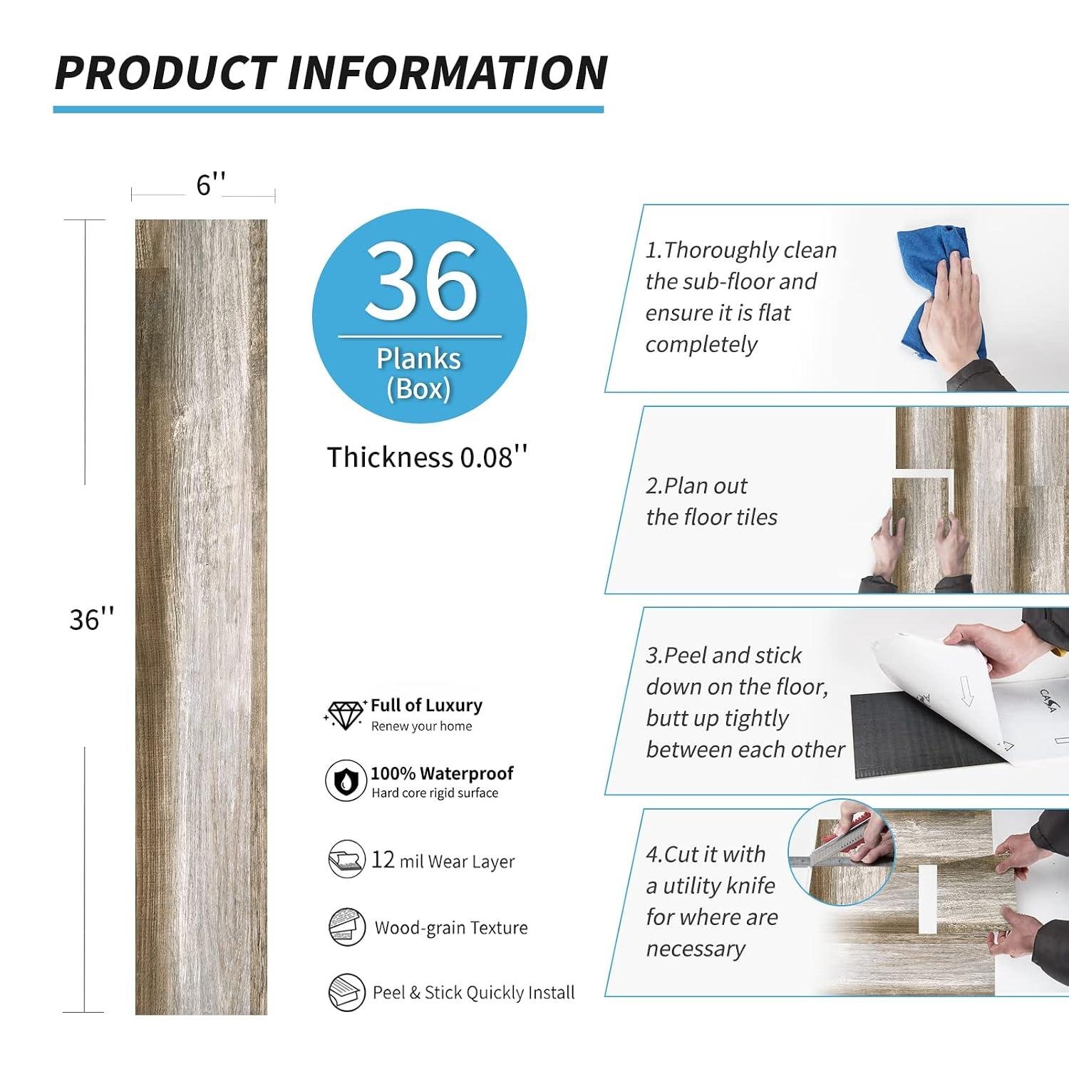 Art3d Peel&Stick Vinyl Plank Flooring Review—Our‌ Shop?