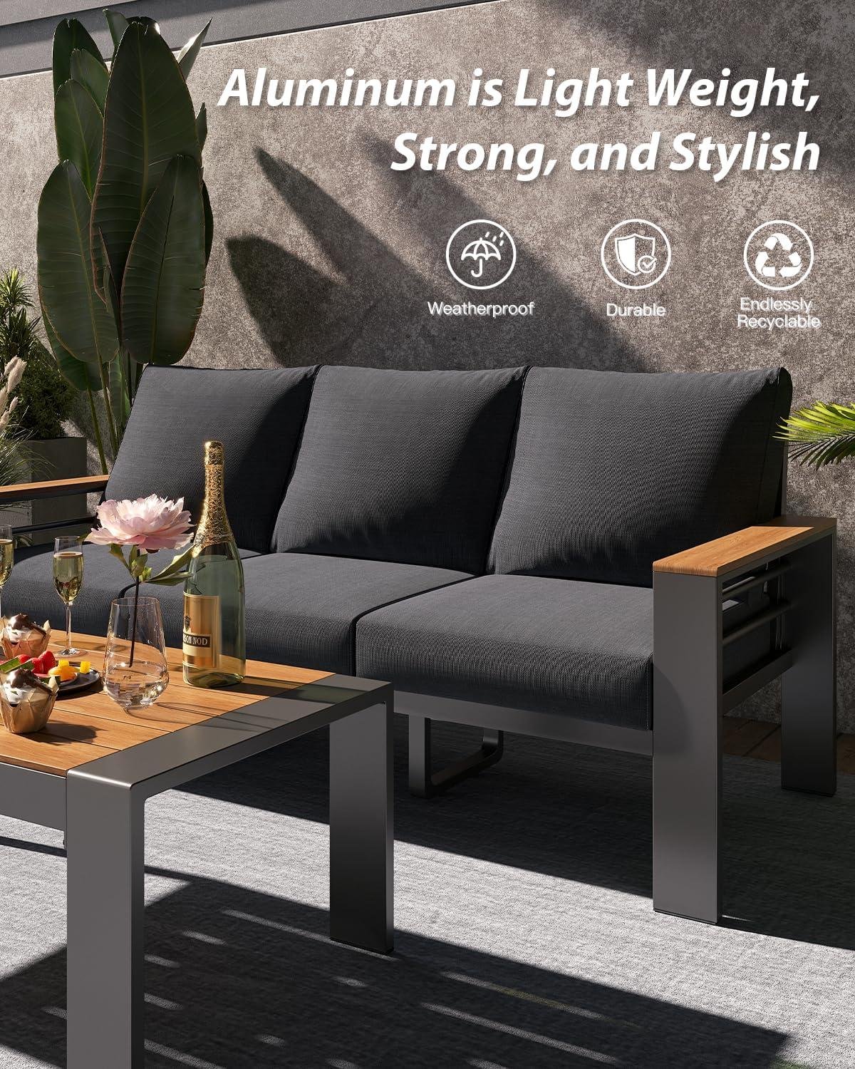 My Take on the Aoxun 5-Piece Aluminum Patio ​Set