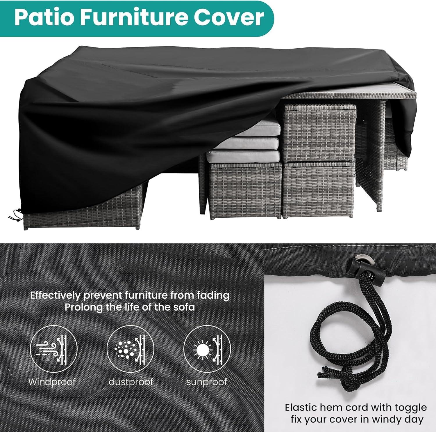 My Take on Wumiokio 7-Piece Wicker Dining Set