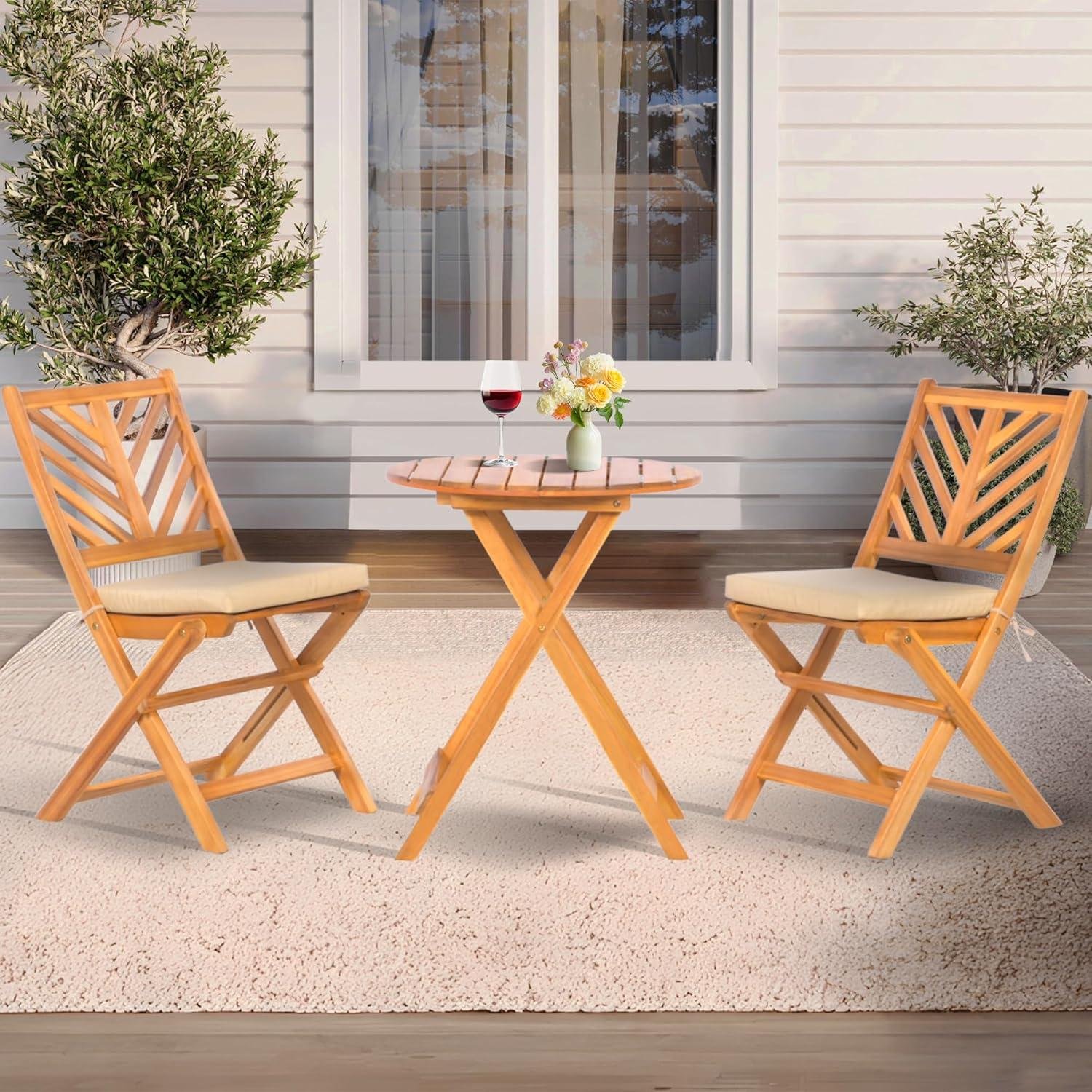 Why I Like Werph’s Foldable Acacia Bistro Set