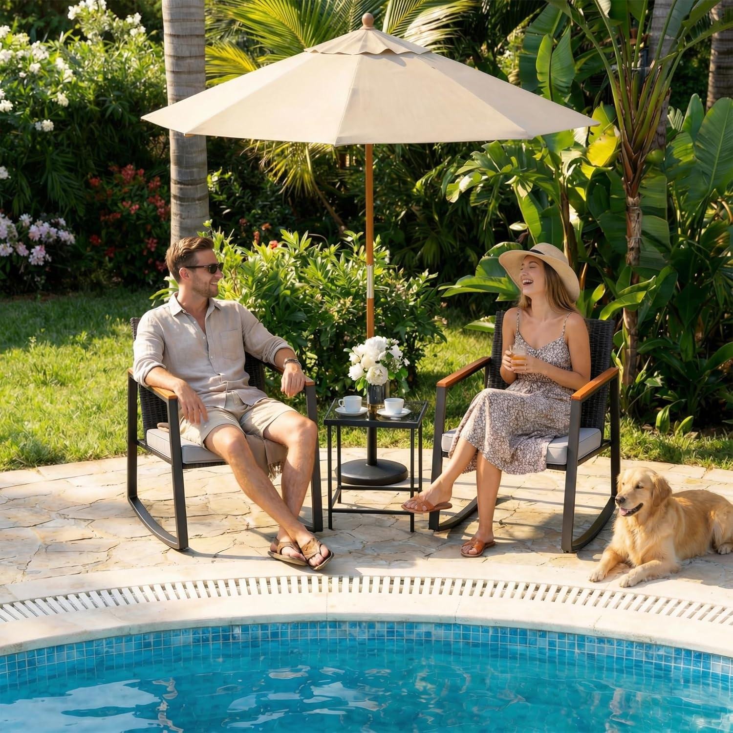 <p><strong>My⁤ take on the⁢ Gizoon Rocking Wicker ‍Bistro Set</strong></p><p>“></p><p>When I ‌got this⁢ set in my ​hands, the first‌ thing I ⁣inspected was the wicker‍ work—tightness, ⁣consistency, and how cleanly it’s finished around curves and stress points. The hand-woven rattan has a uniform pattern with‍ no​ obvious “lazy” runs, and⁢ the weave feels snug against the steel⁤ frame‍ (that matters, because⁣ a loose ⁢wrap is usually what starts to snag, ⁢stretch, and ​look tired after a season).‍ Around the rocking geometry and⁢ chair edges, the transitions are tidy, ‌with ‌fewer⁣ sharp⁢ ends than I expect ‍at this‌ price. The glass tabletop sits cleanly ⁣in place and is easy to ​wipe down, which‍ is a practical win for outdoor living where pollen and​ drinks are a‌ given.</p><p>As a woodworker, I ‌paid extra attention to⁤ the <strong>wooden strips on ⁣the armrests</strong>.⁢ They’re there⁤ as an anti-scald touch point, and in direct ⁤sun that’s⁢ a smart material choice—wood ⁣stays more forgiving to the skin than bare metal. ⁣That said,these are <em>wood accents</em> rather​ than traditional furniture joinery: don’t expect exposed mortise-and-tenon ‍or book-matched grain. ‌The pieces appear⁢ to ​be ​finished for outdoor use,⁤ but because the species isn’t specified, I treat them⁤ the way I​ would any unknown exterior wood—keep‍ them clean, avoid letting water sit, and consider a light wipe-on outdoor oil or UV ‌protectant if your porch gets hammered by ⁣sun.⁣ The rockers feel stable thanks to the ⁣integrated legs⁣ and rounded supports, ‌but like any rocking patio ‌chair, I’m mindful not to overload it to⁣ prevent tipping.</p><ul><li><strong>Weave check:</strong> tight, consistent rattan wrap with clean edges at ⁣the corners</li><li><strong>finish feel:</strong> smooth touch points ‌on the armrest ⁤strips; no splintery ⁢surprises in my handling</li><li><strong>Outdoor practicality:</strong> glass top and rattan surfaces‌ are ‍quick to‍ clean after weather and spills</li><li><strong>Durability mindset:</strong> steel frame carries the ‍load; wicker and wood accents benefit from basic seasonal care</li></ul><table class=