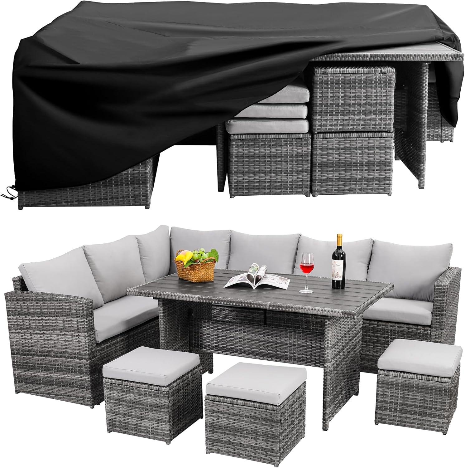 My Take on Wumiokio 7-Piece Wicker Dining Set