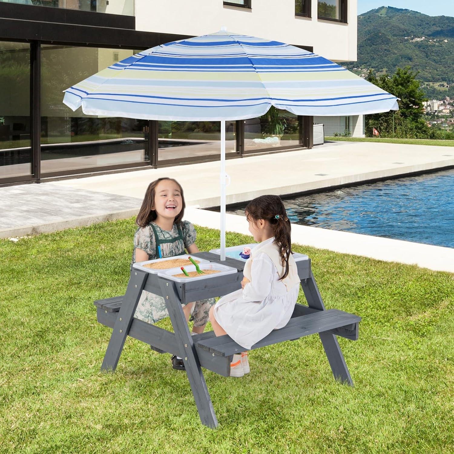 My Take on HONEY JOY’s 4-in-1 Cedar Picnic ​Table