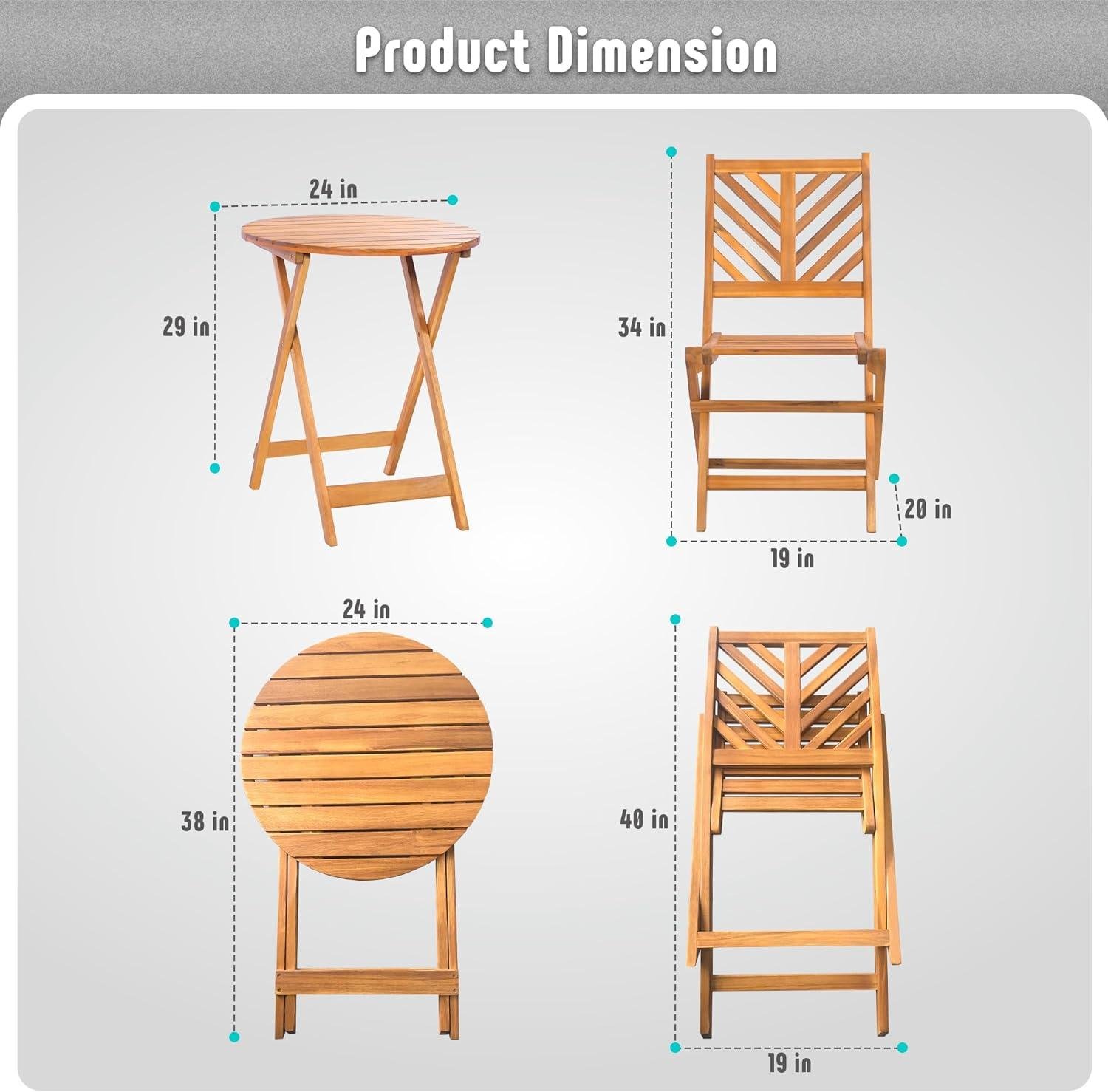 Why I Like Werph’s Foldable Acacia Bistro Set