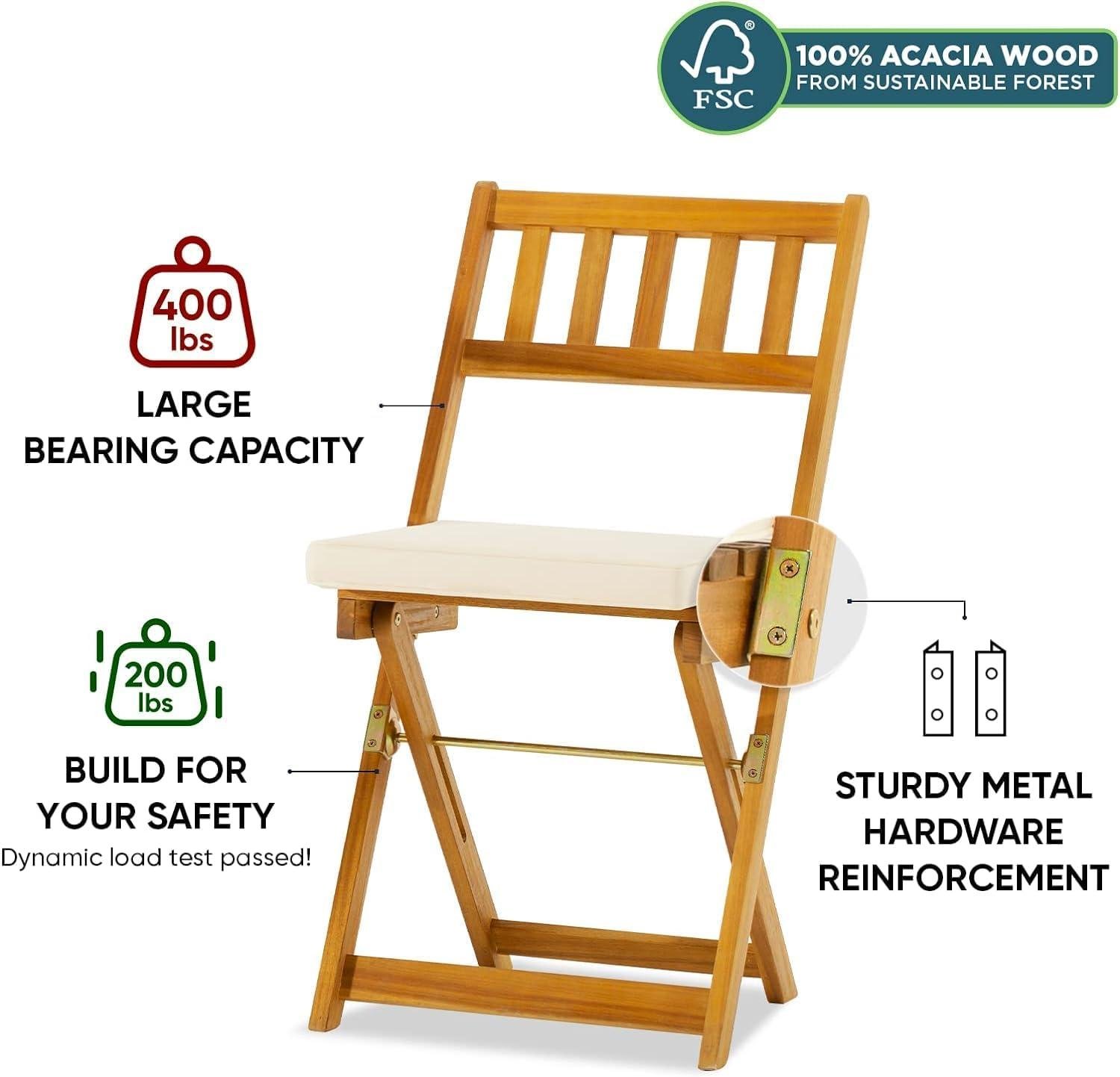 Why​ I Like the IDZO Acacia Folding Bistro Set