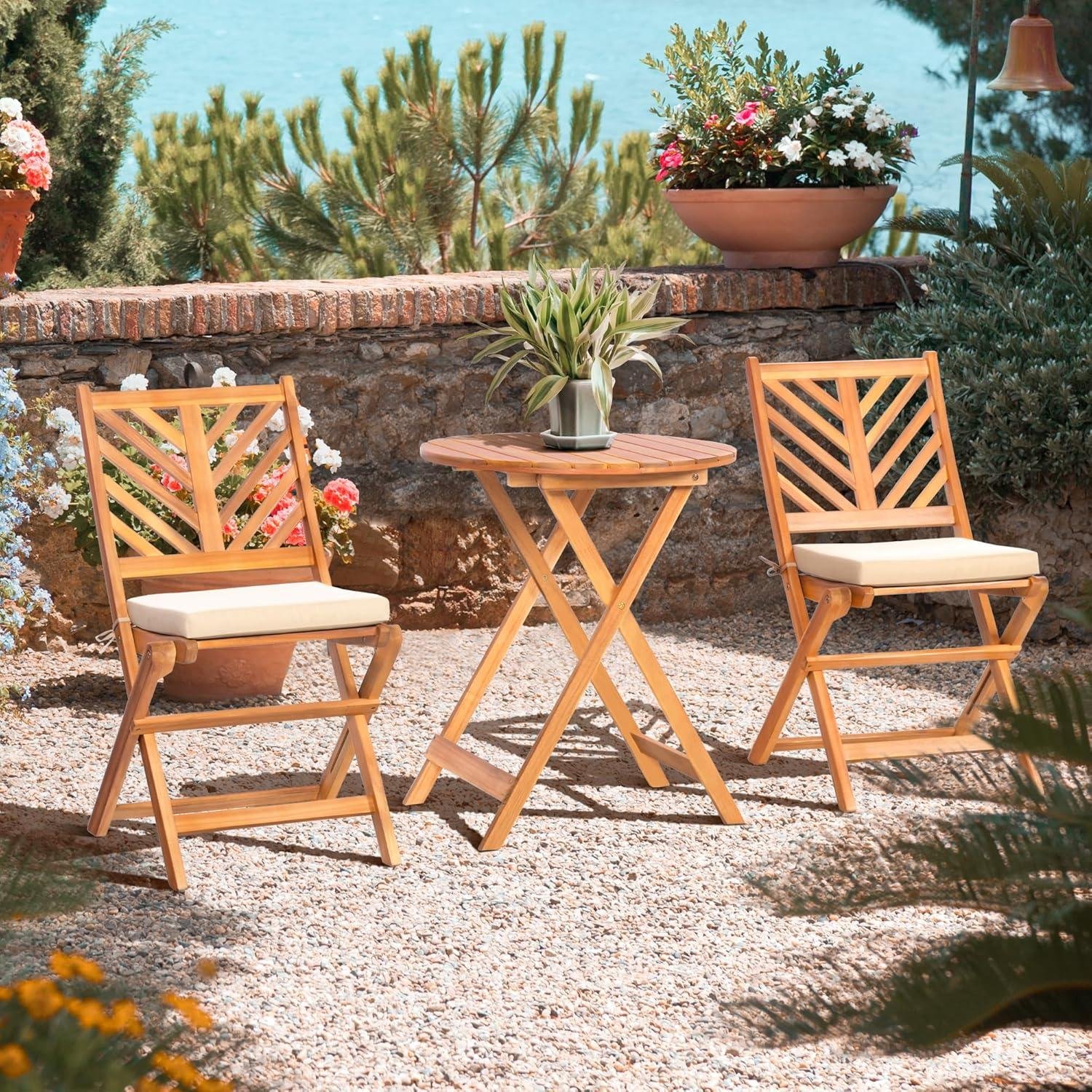 Why‌ I ‍Like werph’s Foldable Acacia Bistro Set