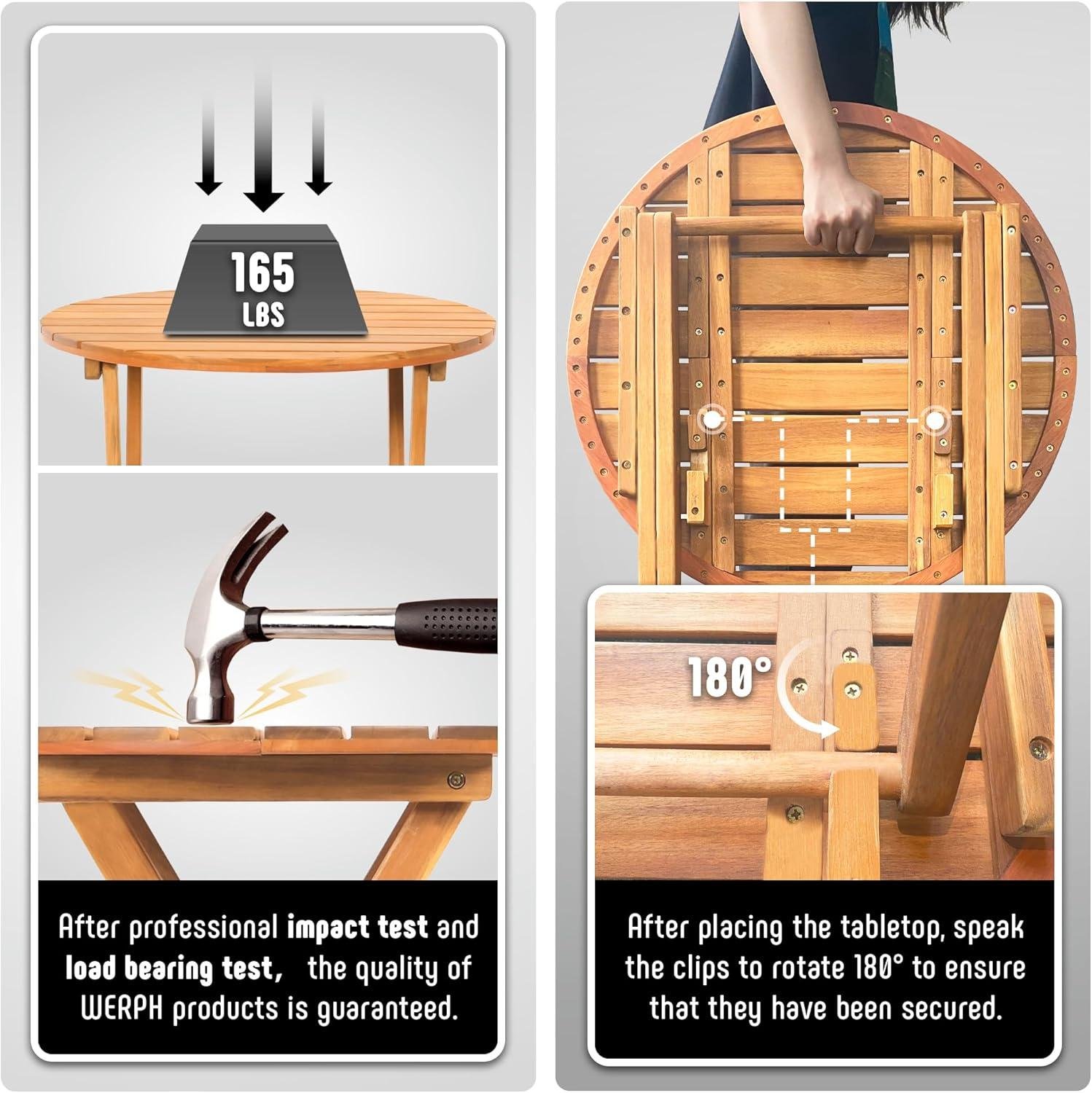 Why I Like Werph’s ⁢foldable Acacia Bistro Set