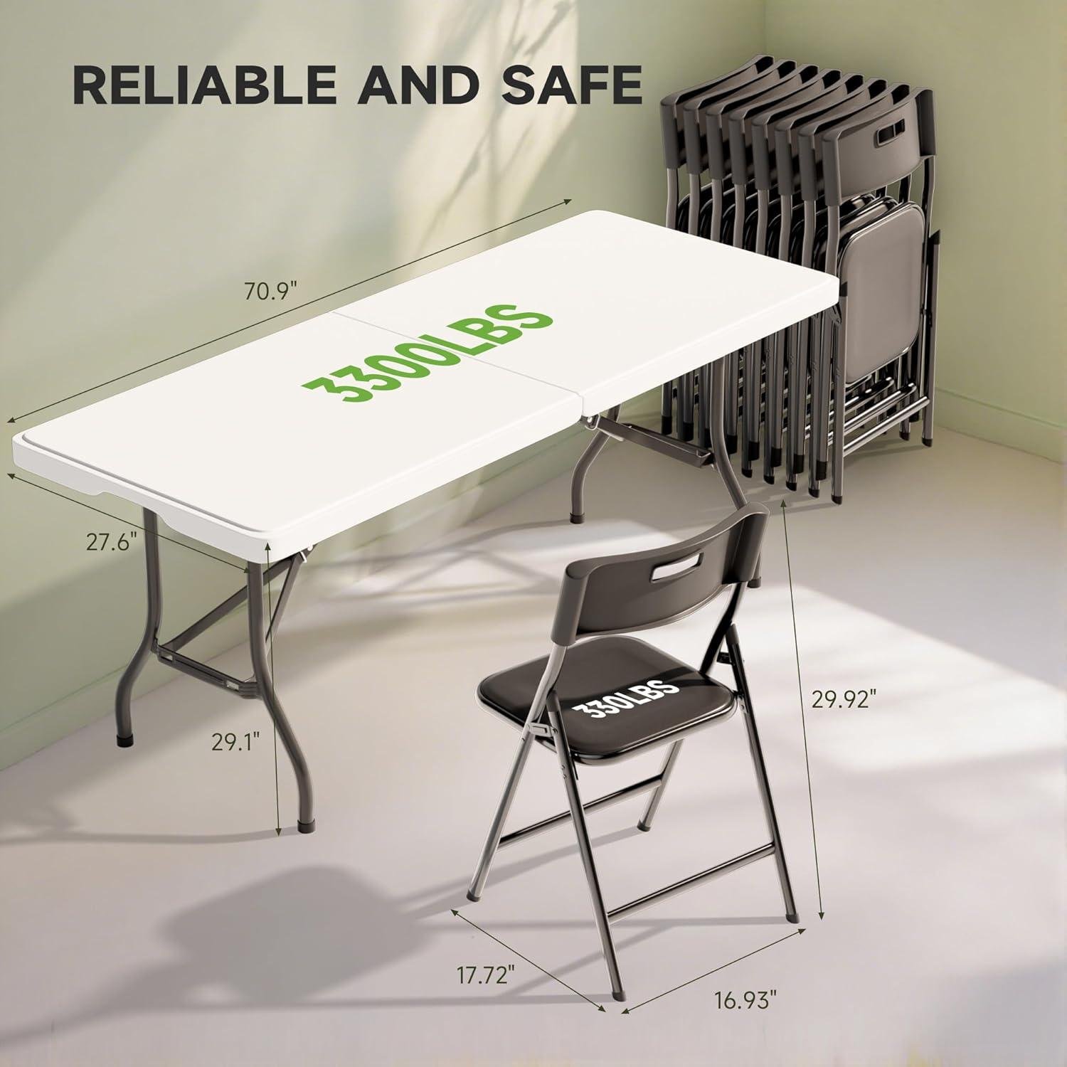 My Take: ⁤This 6ft Folding Table​ & 6 Chairs for Camp Days