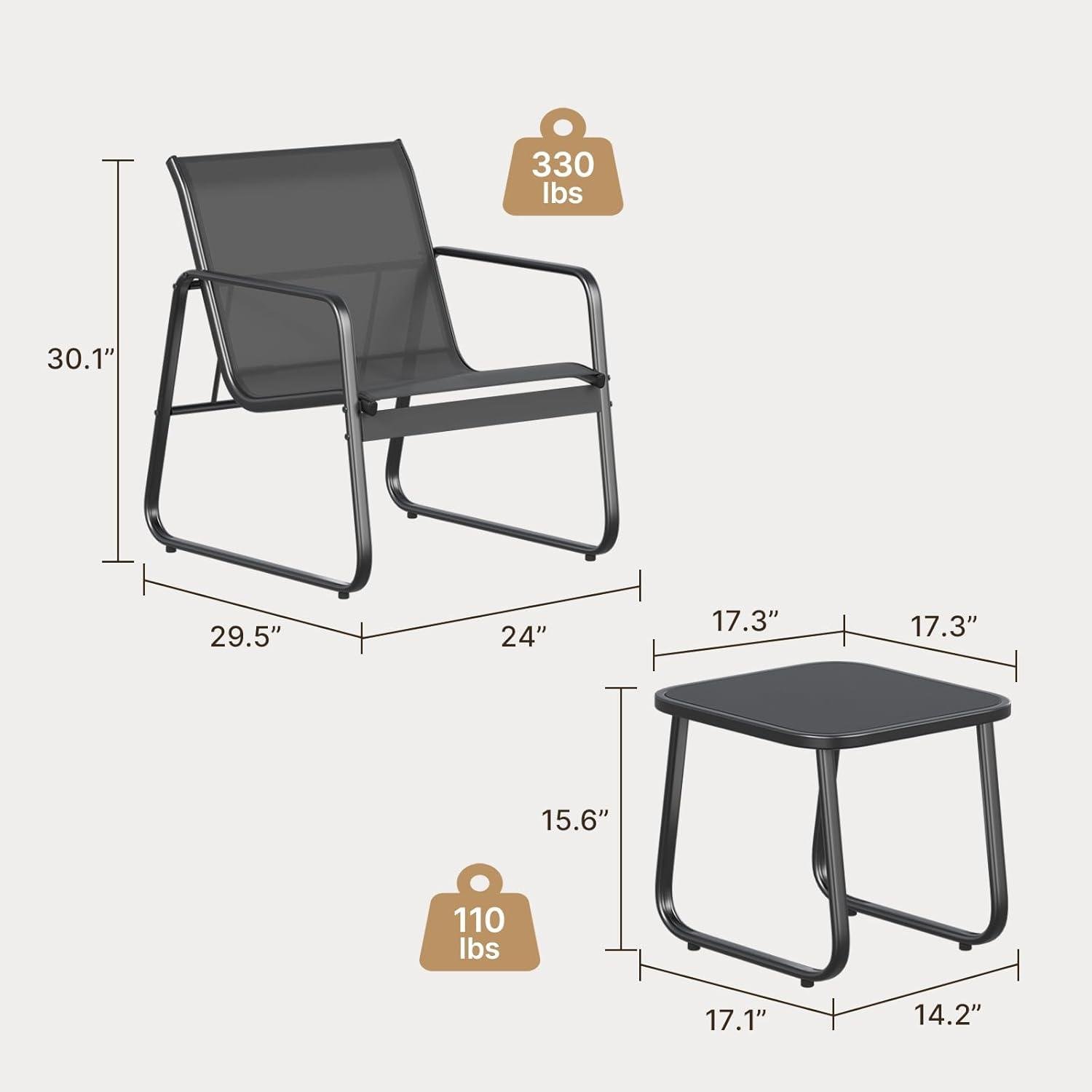 My Take on Gizoon ​Patio Bistro‍ Set: Sturdy & Cool
