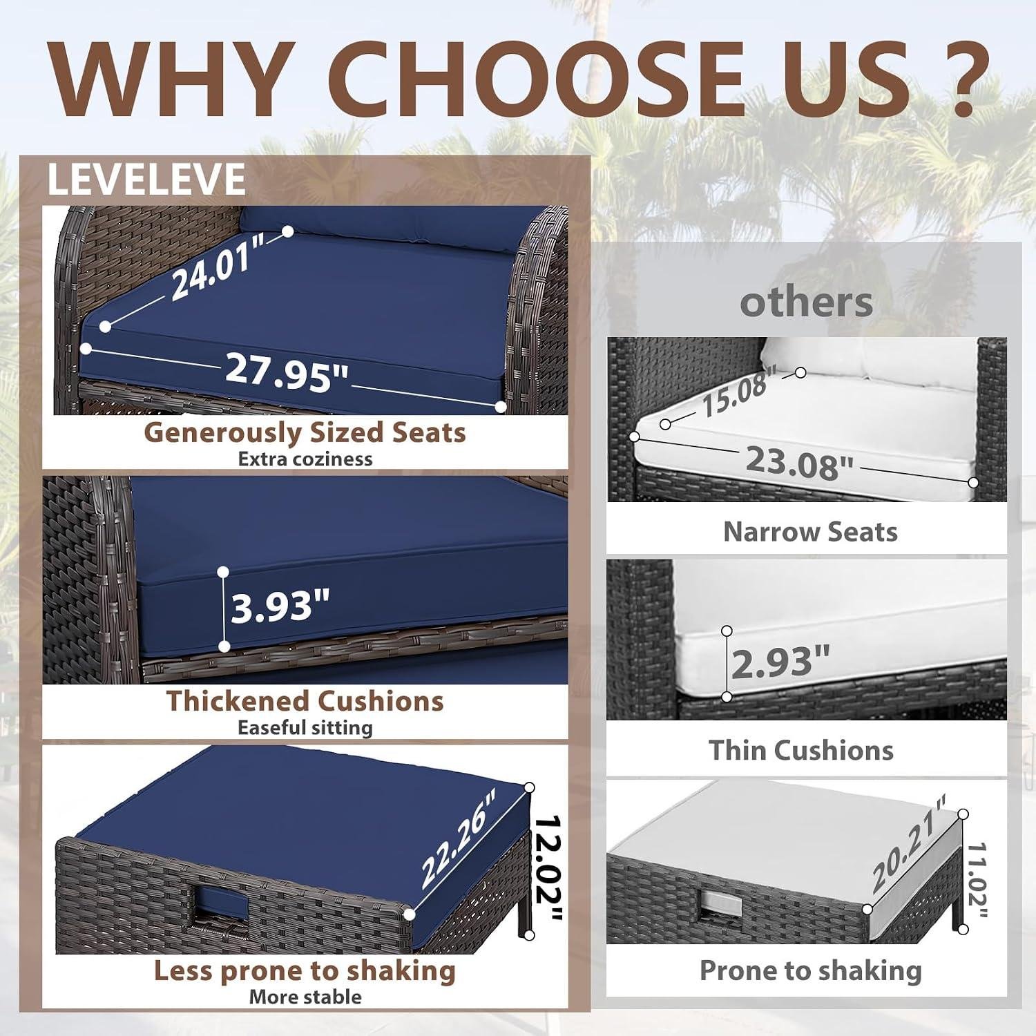 My Take on LEVELEVE 5-Piece Wicker patio Set