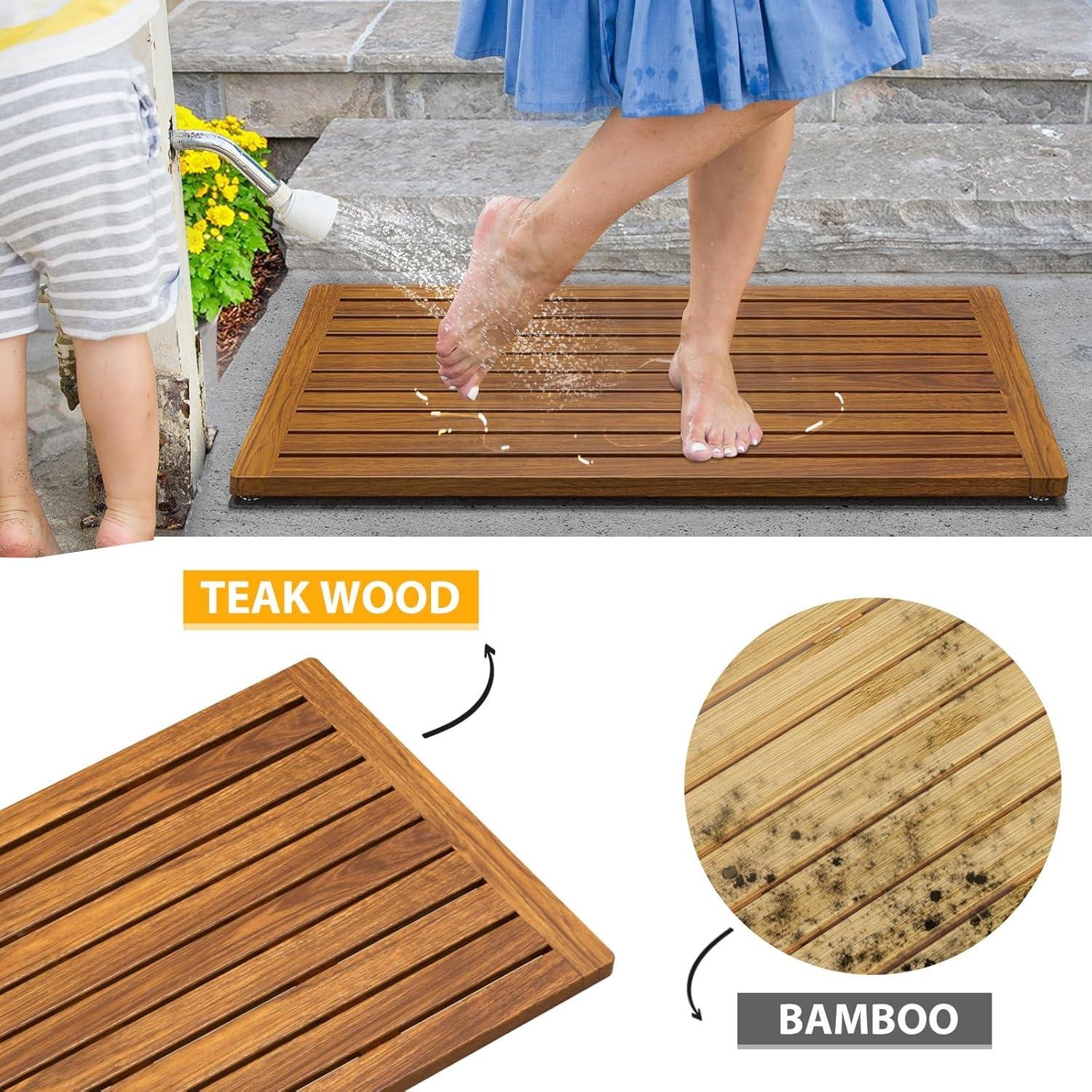 Kiasthome ⁤Teak Bath Mat Review: Right ​for Our Shop?