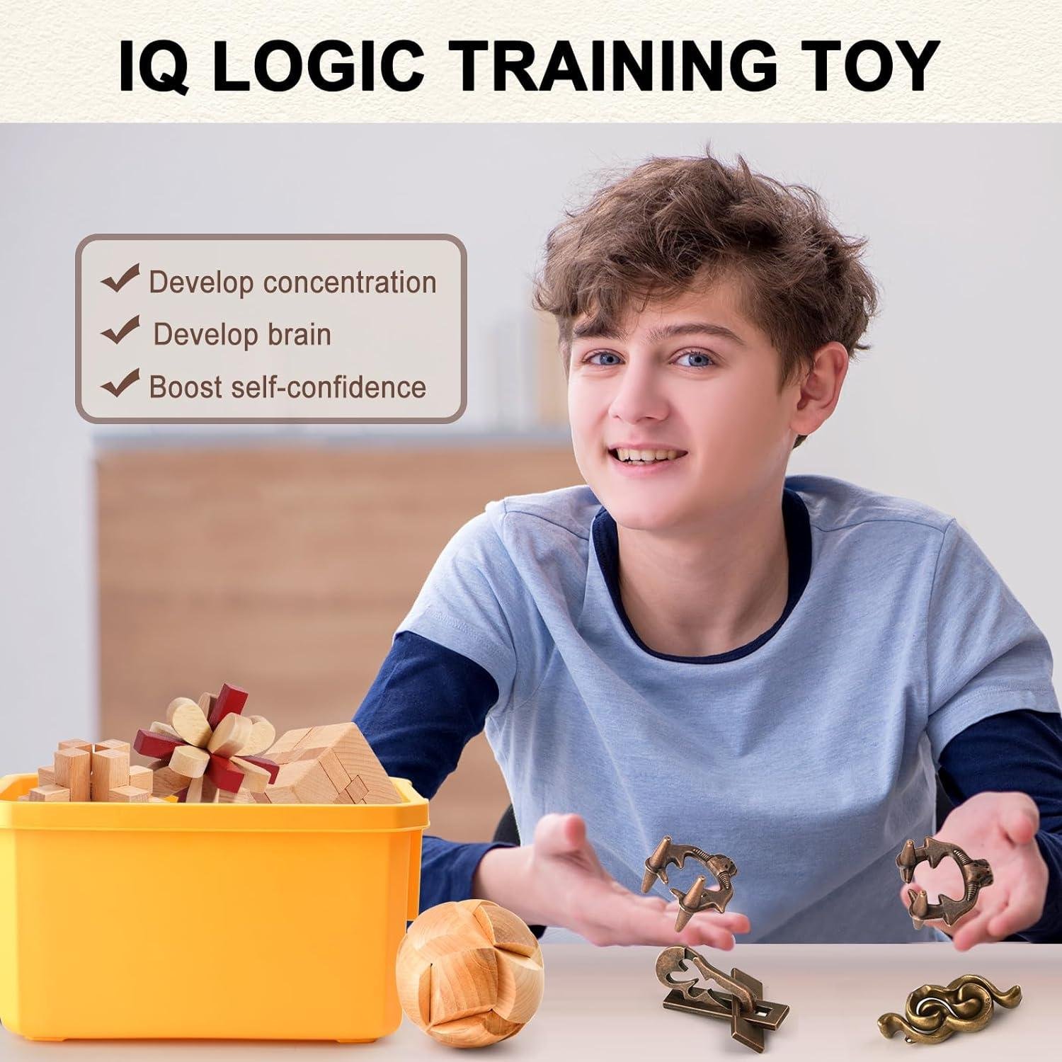 16-PC Brain Teaser Puzzle Set review: Right⁤ Shop Tool?