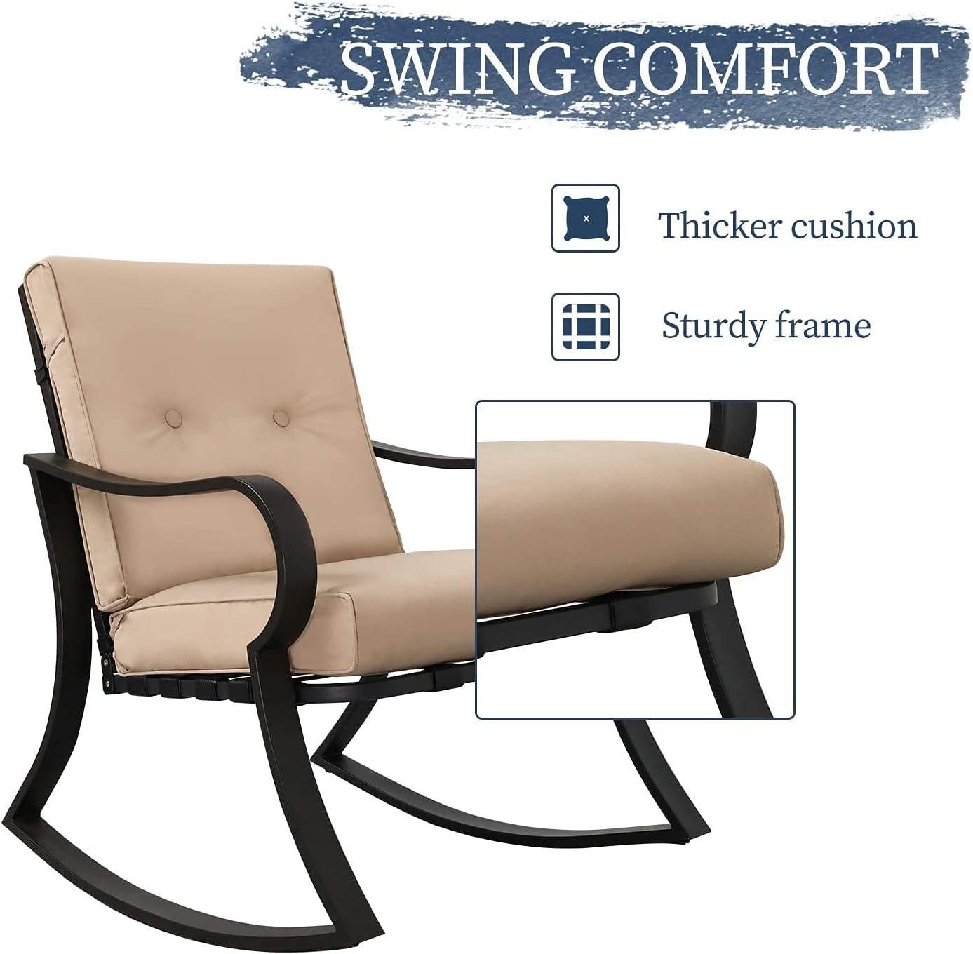I Tried the Oakcloud Oakmont rocking Bistro Set