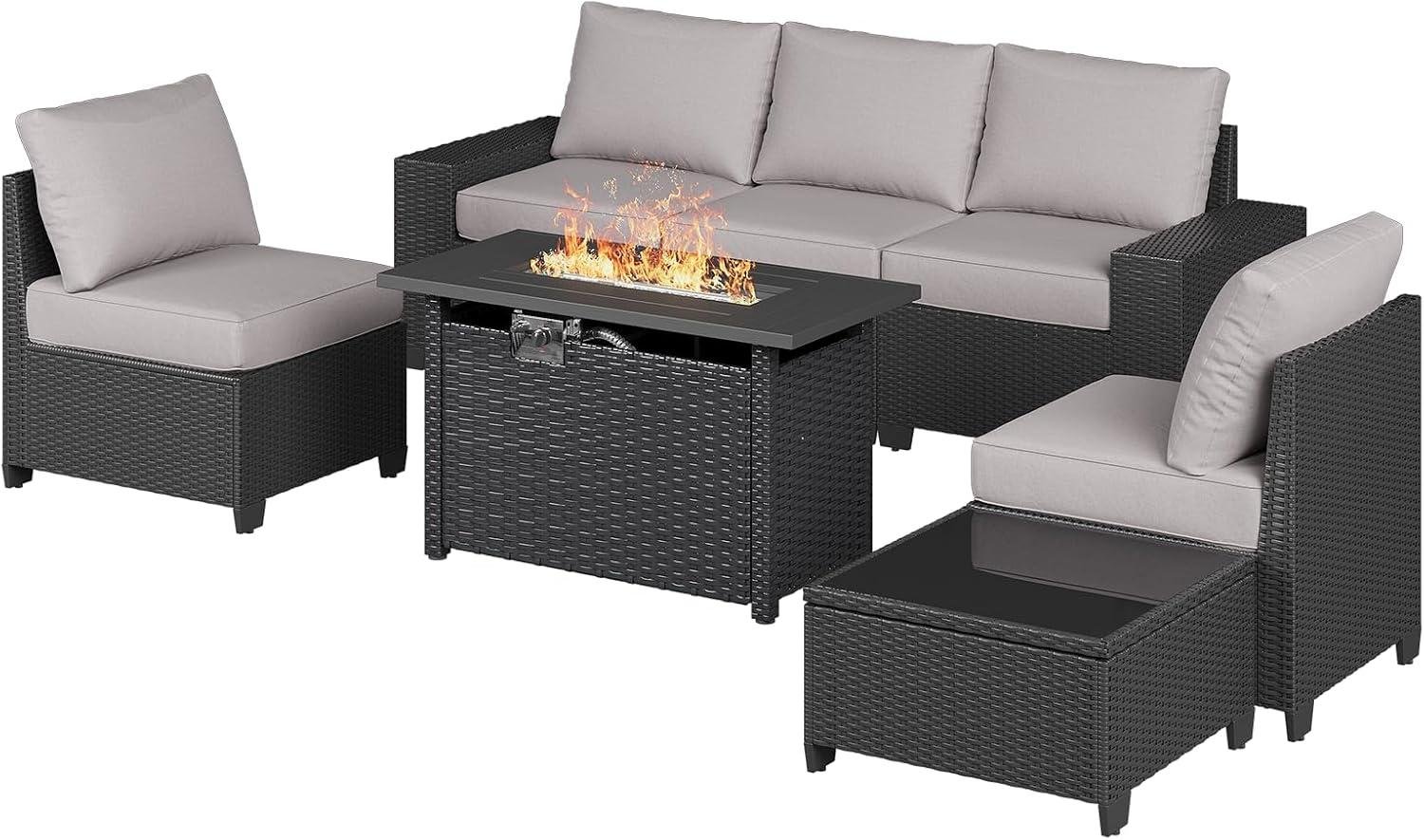 My Take ‍on Aoxun’s 7-Piece Fire Pit ⁢Patio Set