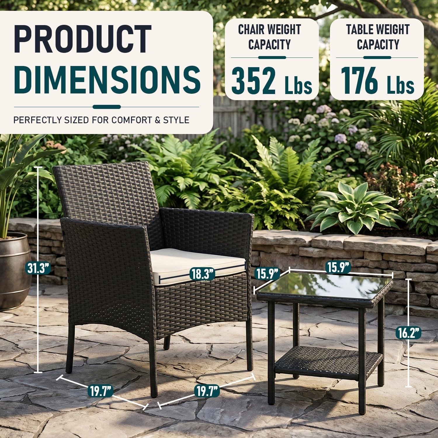 my Take on the FDW Wicker Bistro Set for Patios