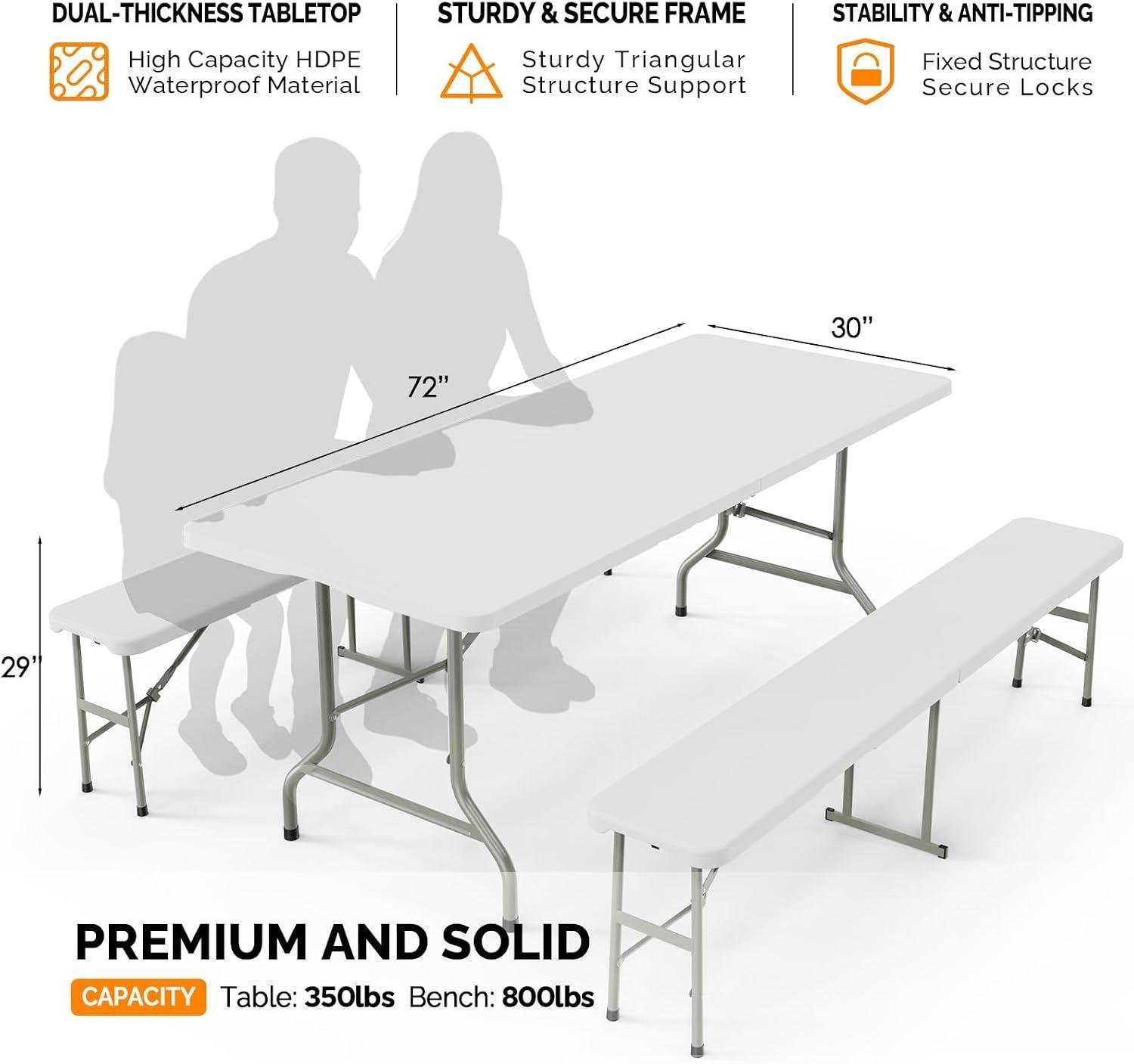 My Take on Bonnlo’s 6ft Folding picnic Table Set