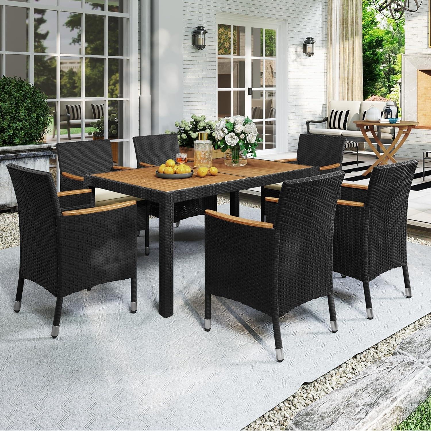 My Take​ on Yaheetech’s Acacia/Rattan‌ 7-Piece Set