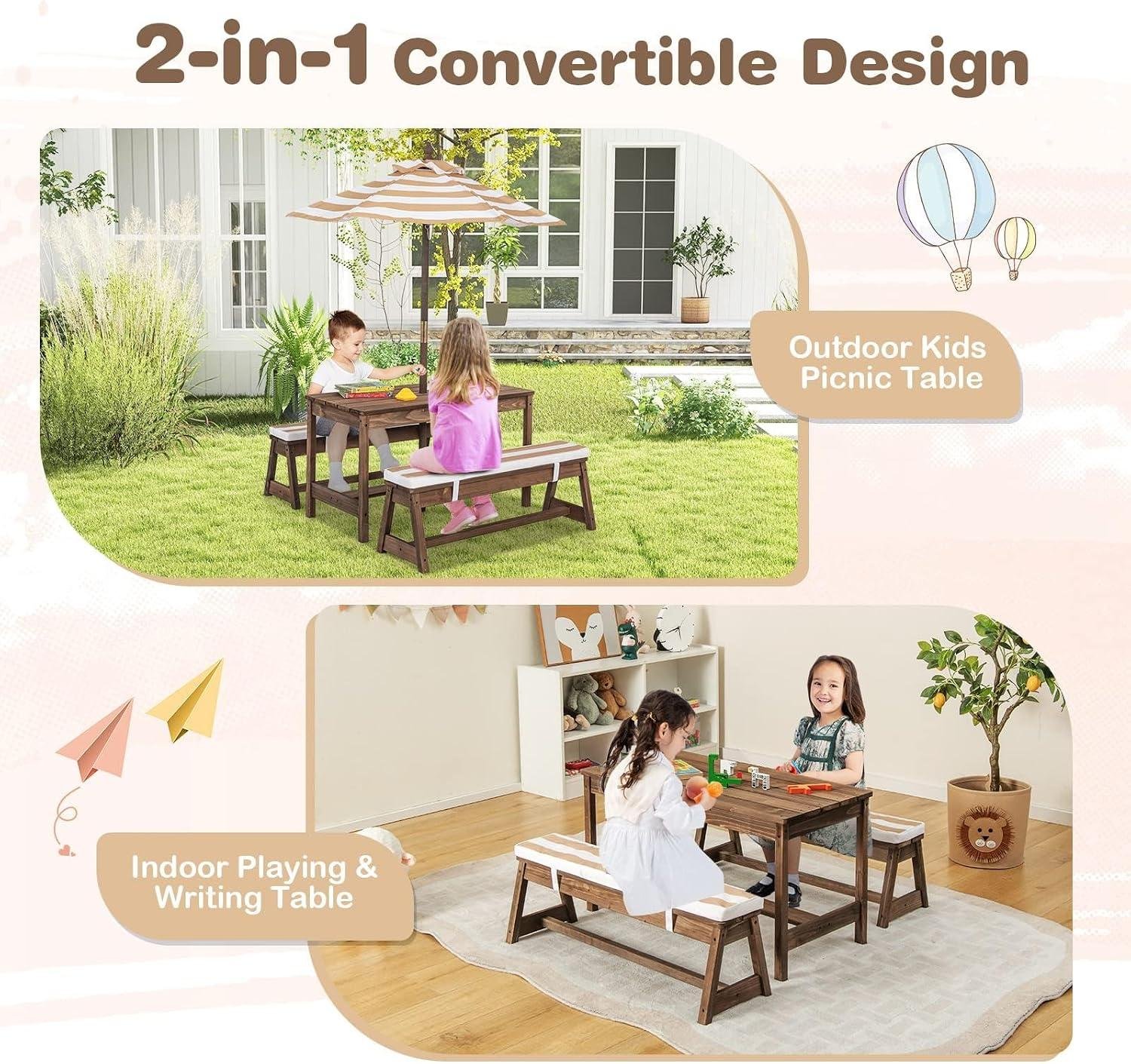 I Built It: HONEY JOY Kids Picnic Table review