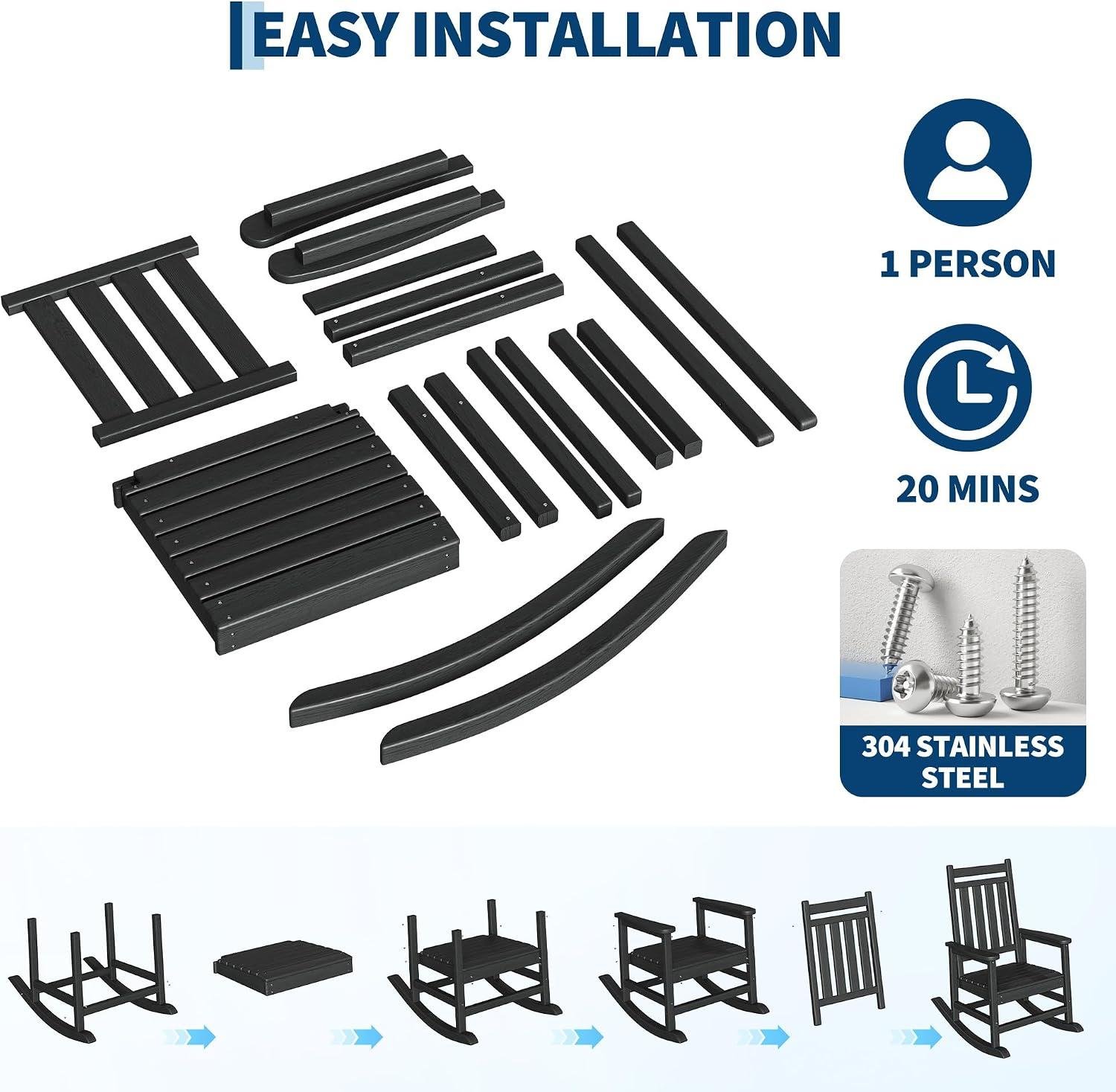 My Take on GarveeLife HDPE Rockers & side Table