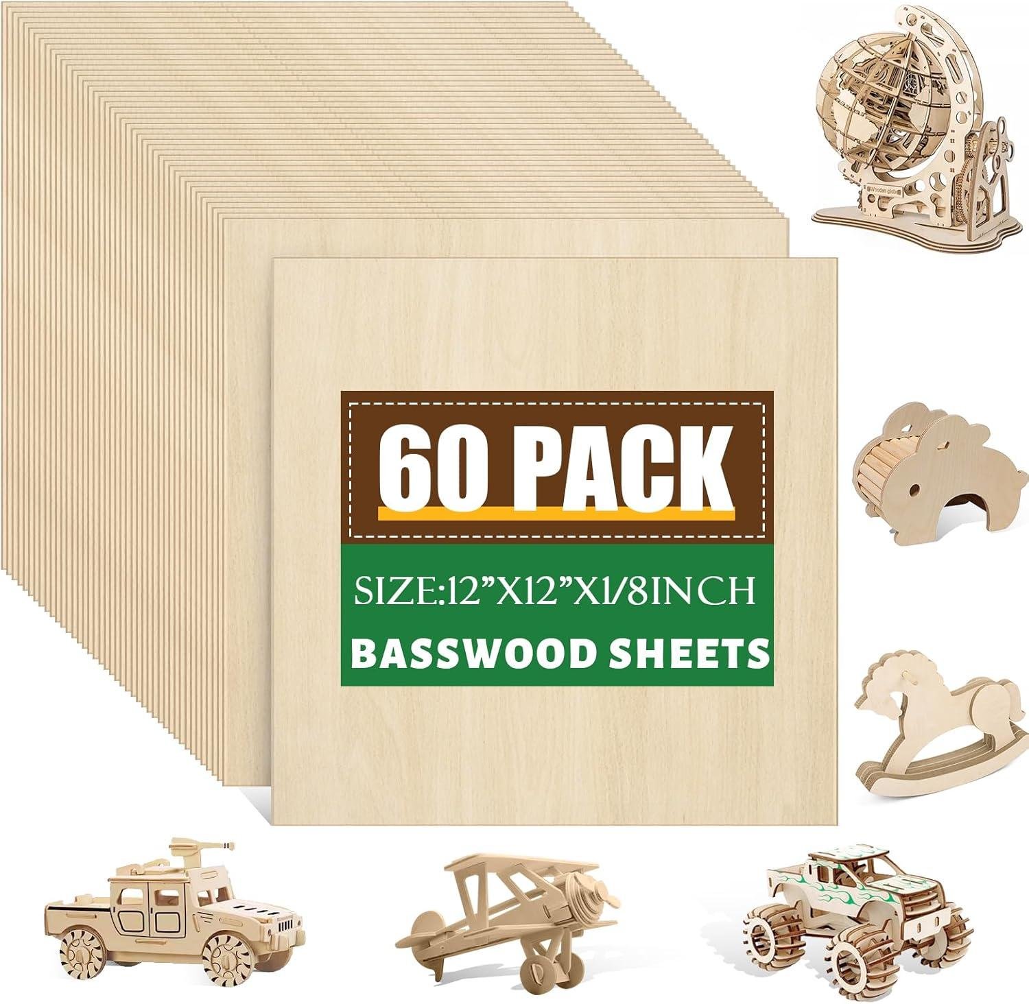 60-Pack Basswood⁢ for laser Cutter: Right for Our Shop?