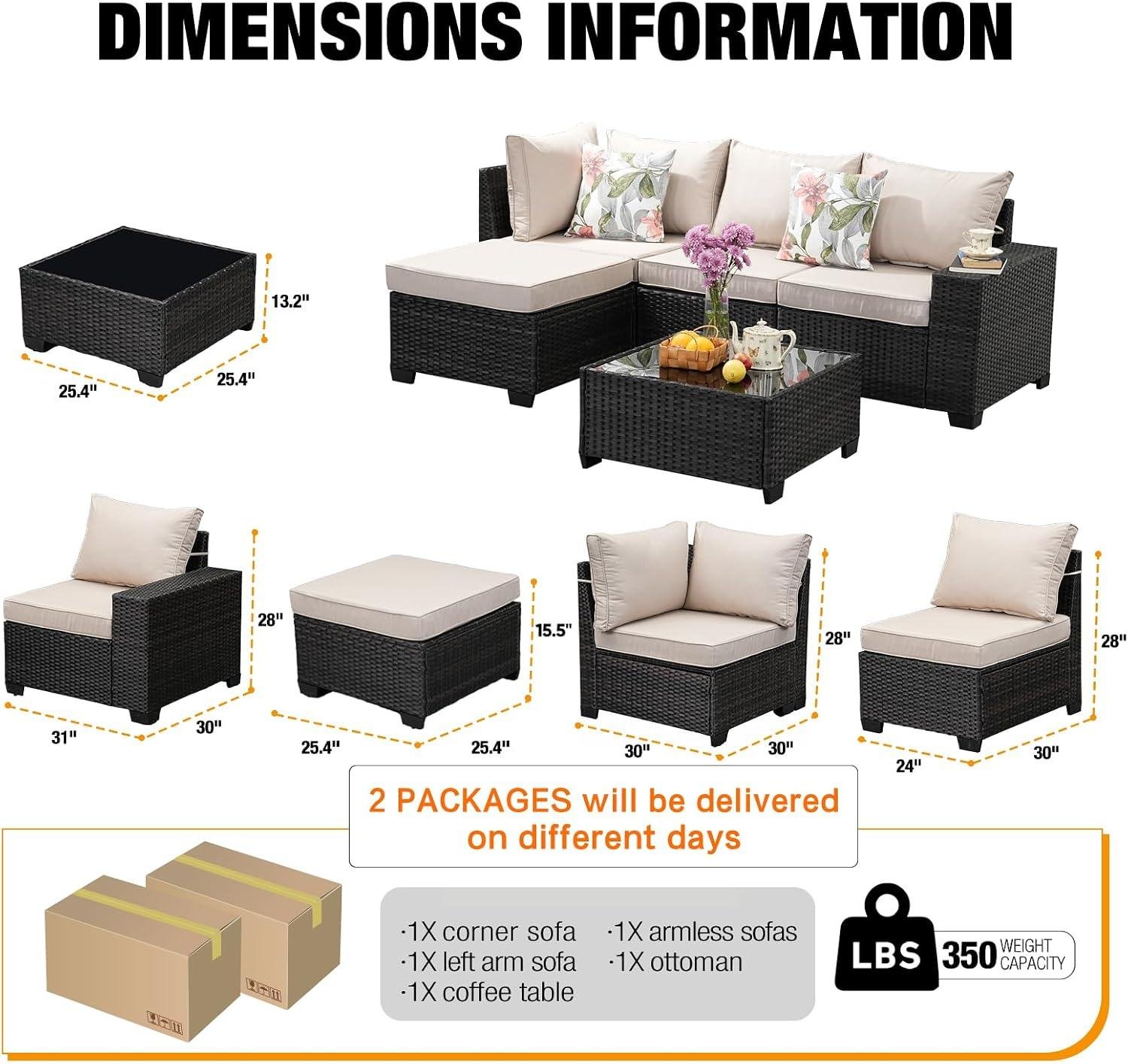 My Take on JOYURE 5-Piece Wicker Patio ​Set
