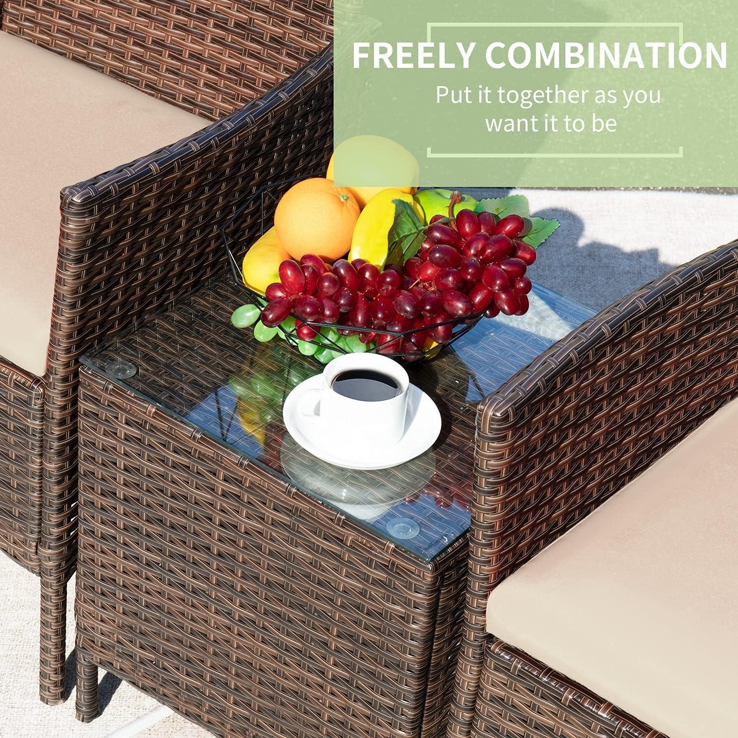 my Take on Greesum Rattan Patio Set for Porches