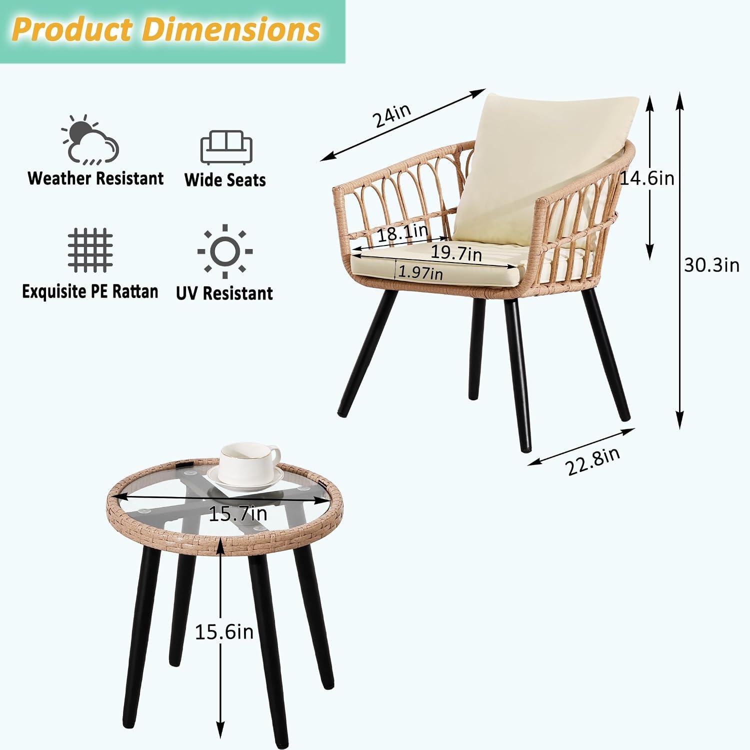 My Take on ⁢the FHFO ⁤Wicker Bistro Set for Patios
