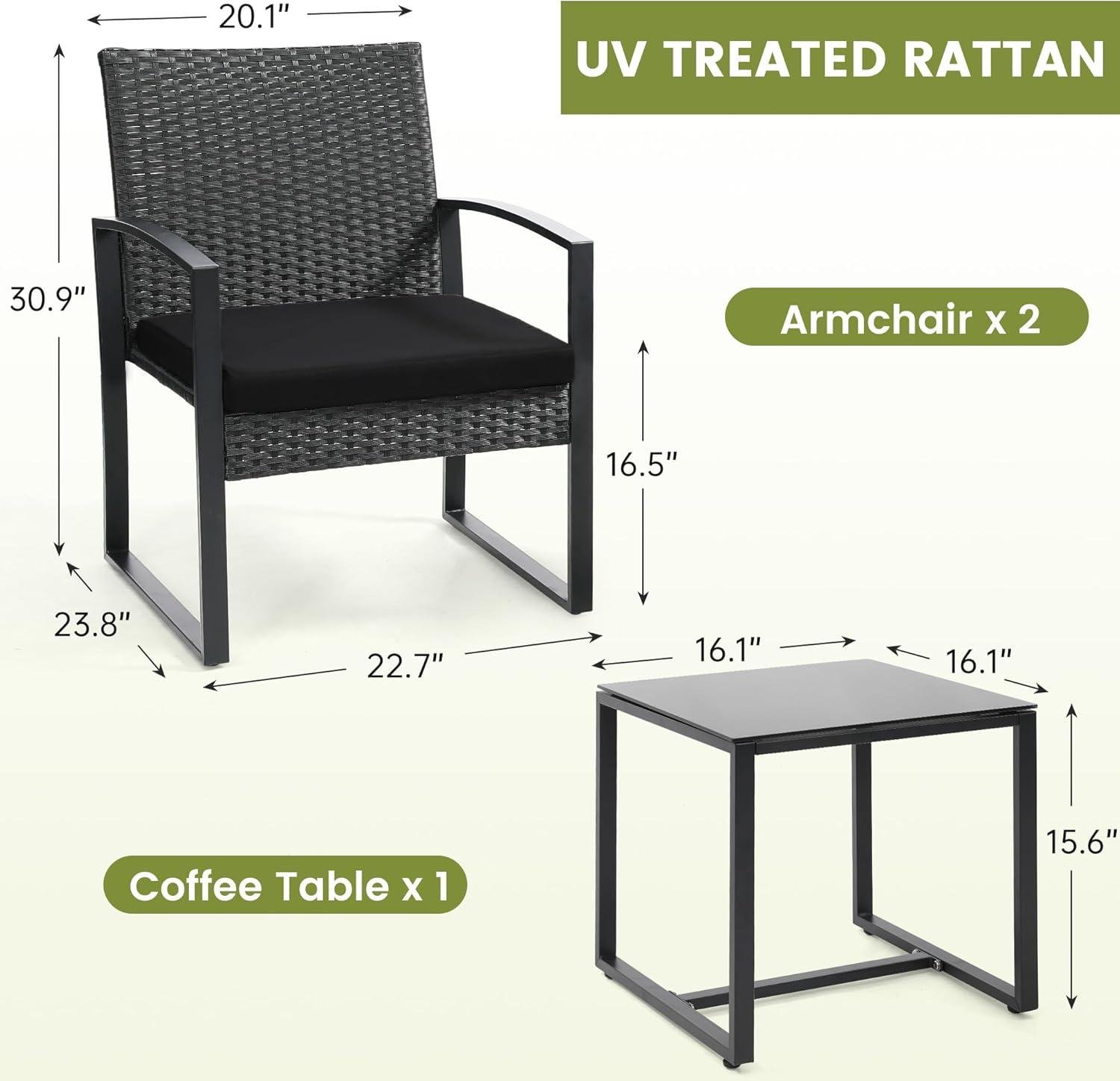 My Take on the Murago ‍3-Piece Patio Bistro Set