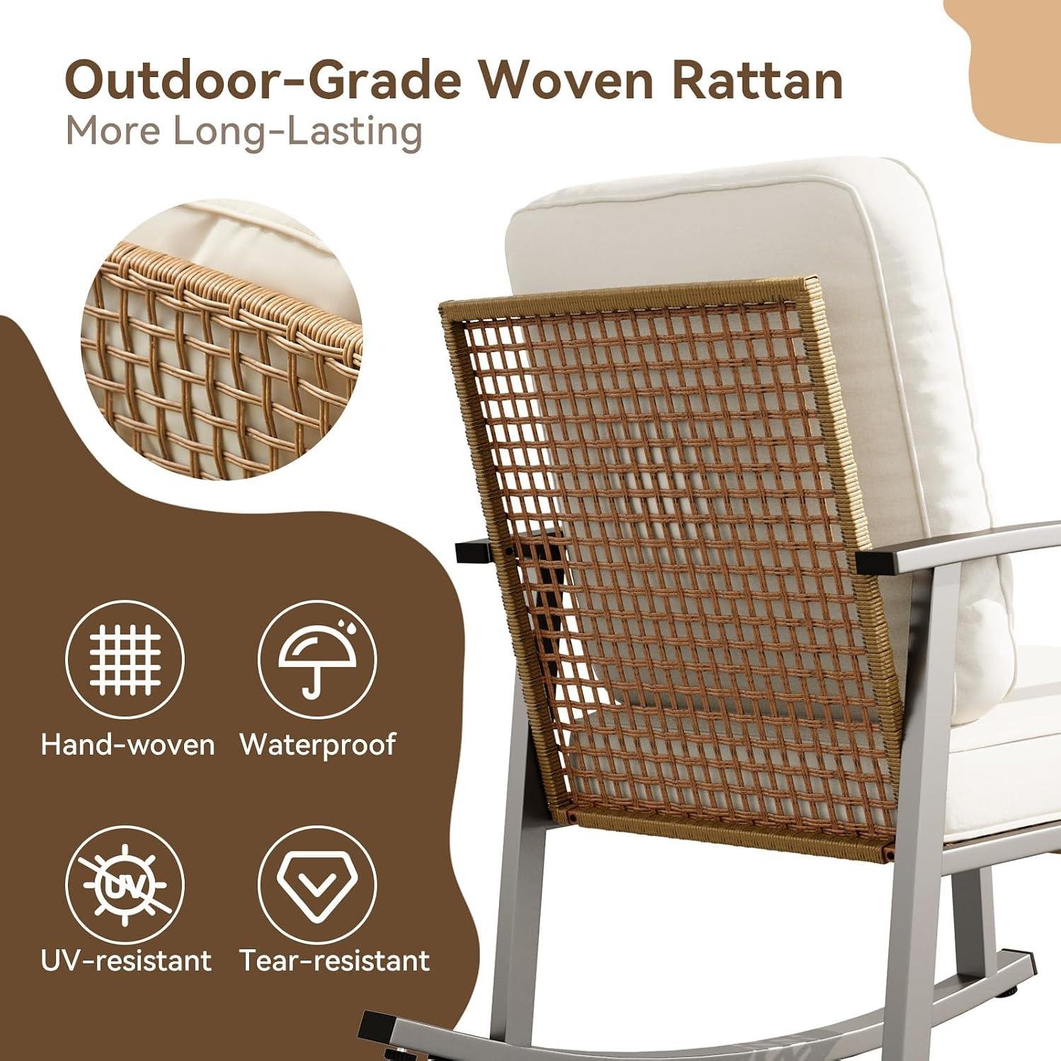 My Take on the⁢ Aoxun Wicker Rocking Bistro Set (Beige)