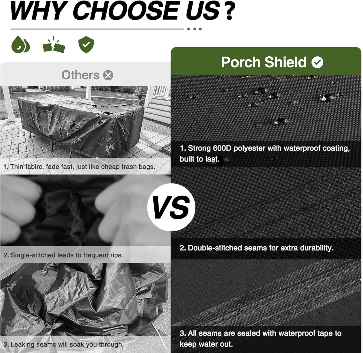 My Take on the porch Shield 108x60 Table Cover