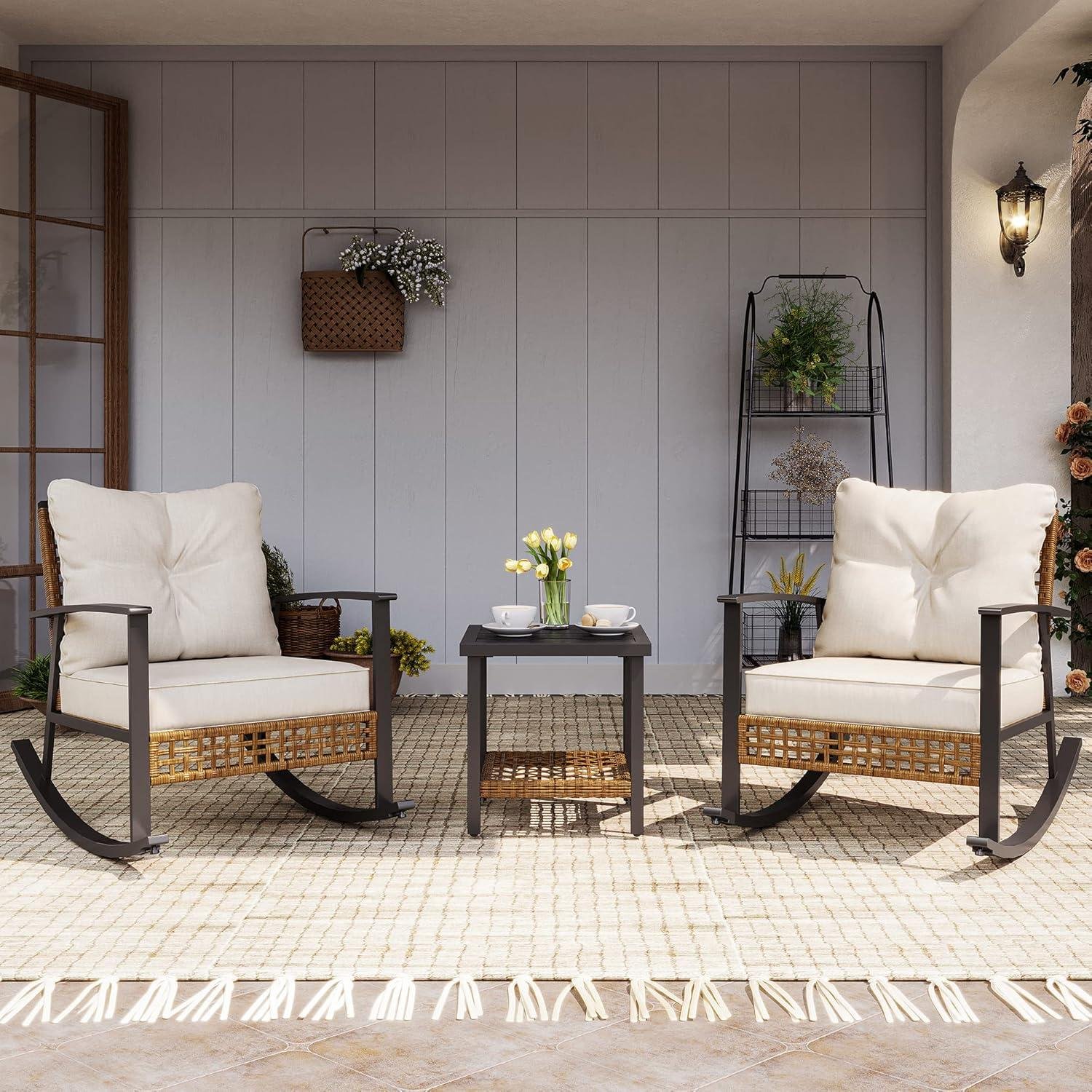 My Take on LAUSAINT’s Rocking Rattan Bistro Set