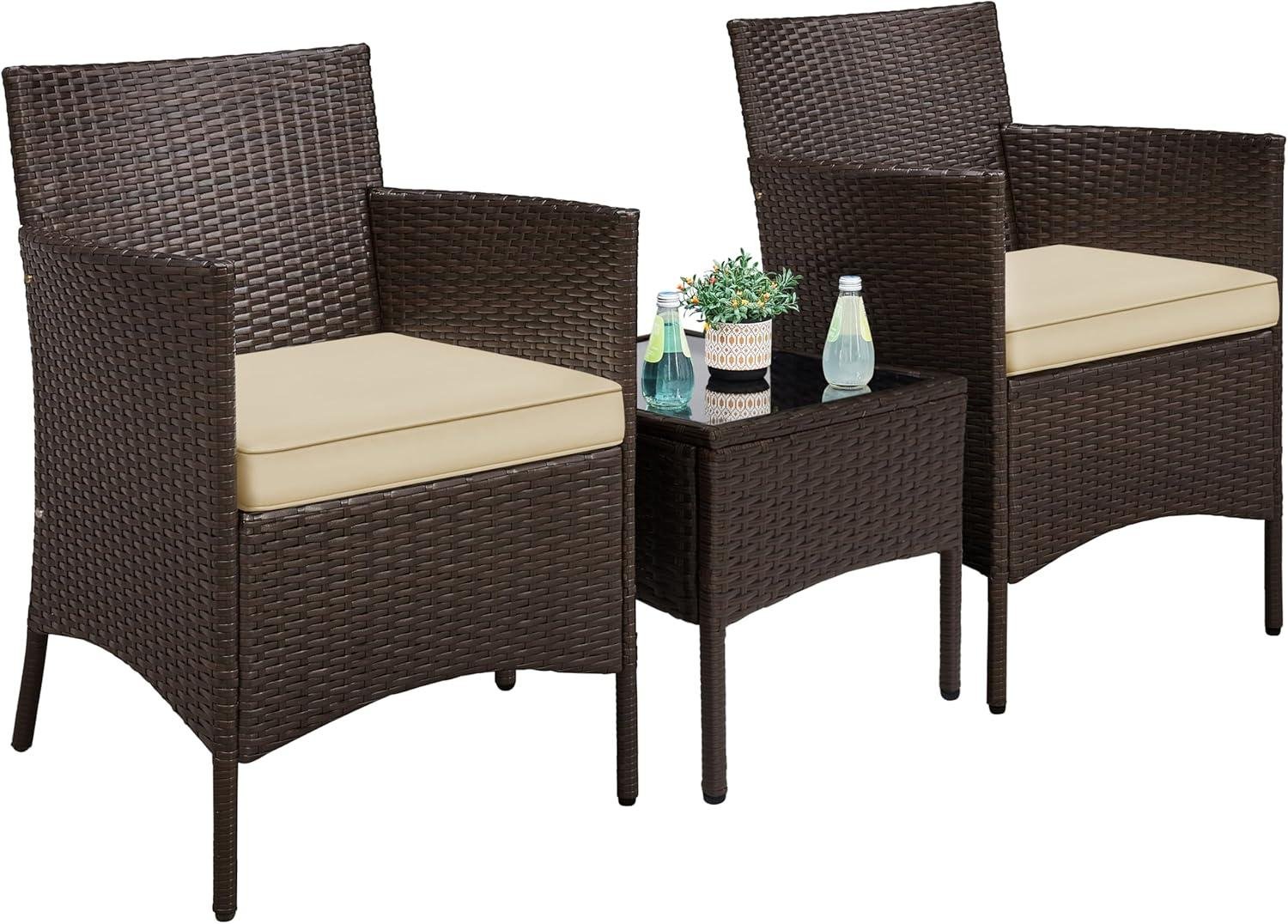 My Take on ⁢Yaheetech’s 3-Piece Wicker⁤ Patio Set