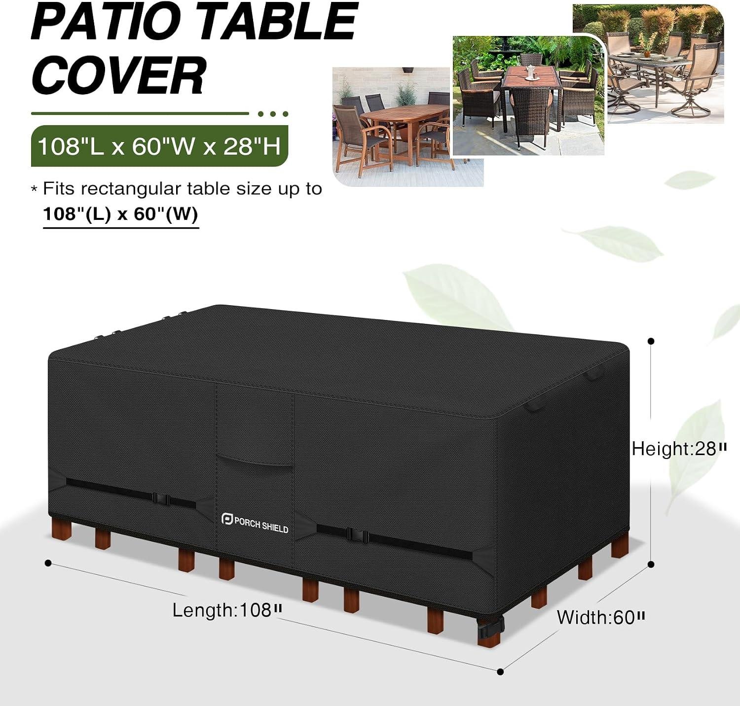 My Take on the Porch Shield 108x60 Table Cover