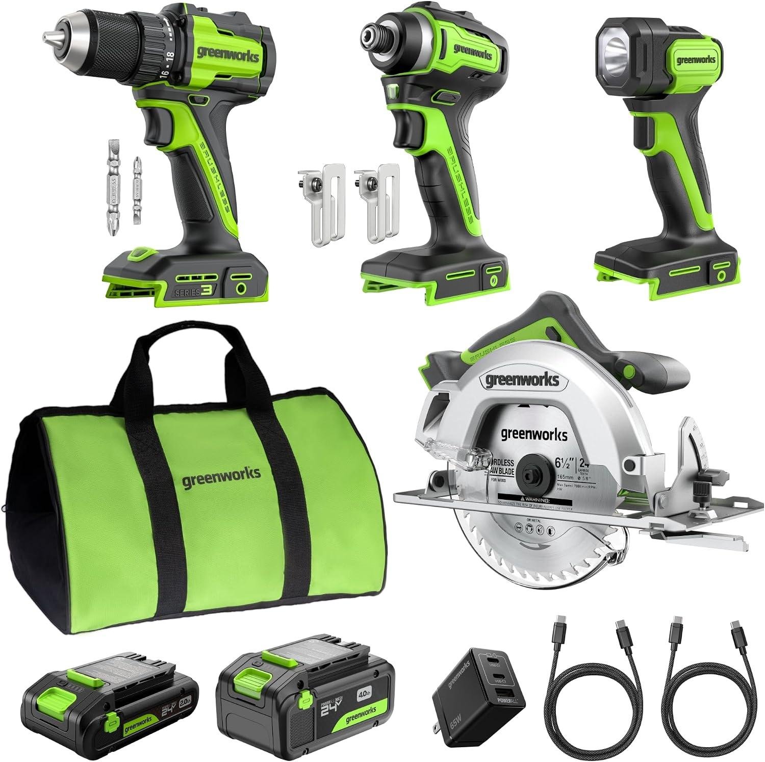GREENWORKS 24V Circular Saw Kit Review: For Our Shop?