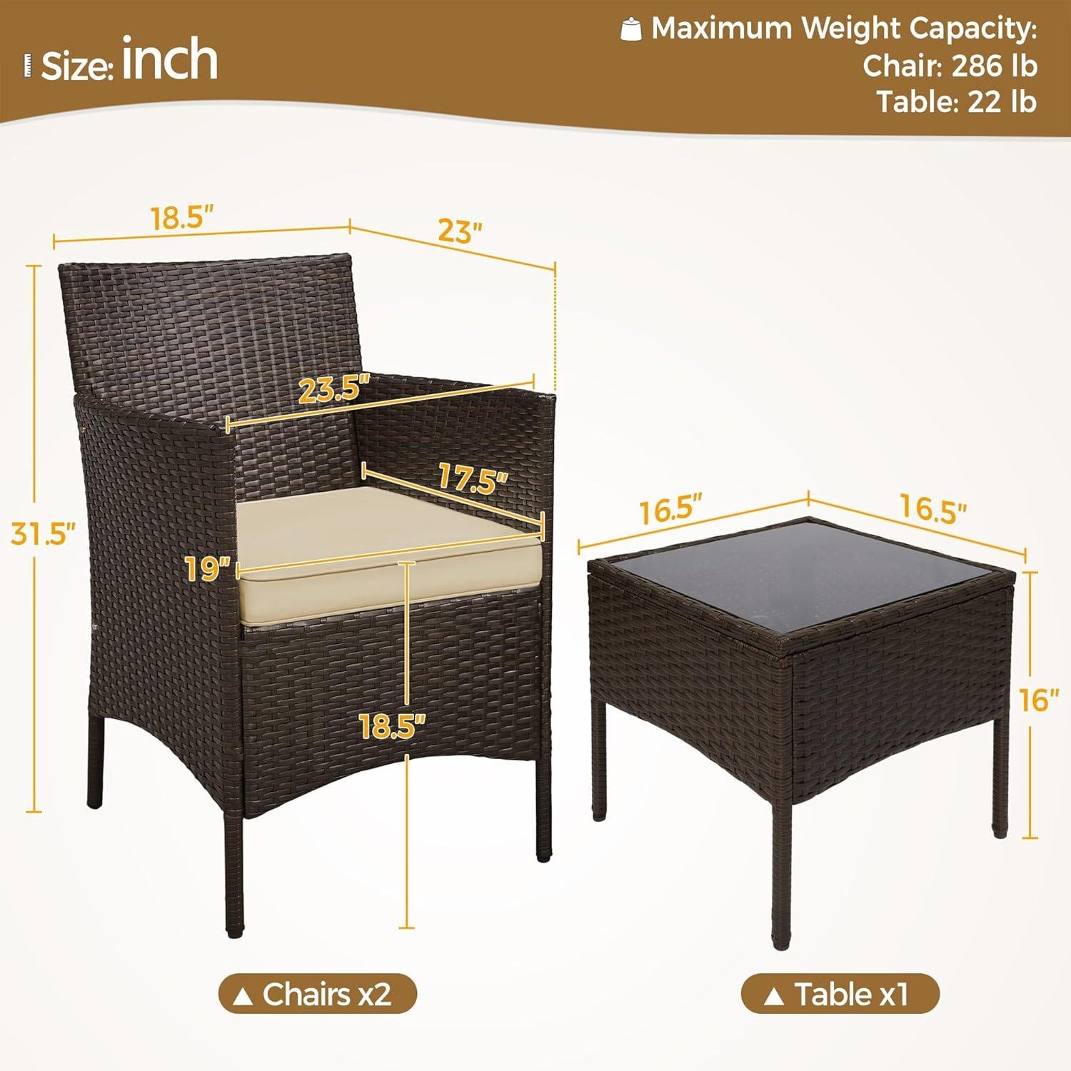 My Take ⁢on Yaheetech’s 3-Piece Wicker Patio Set