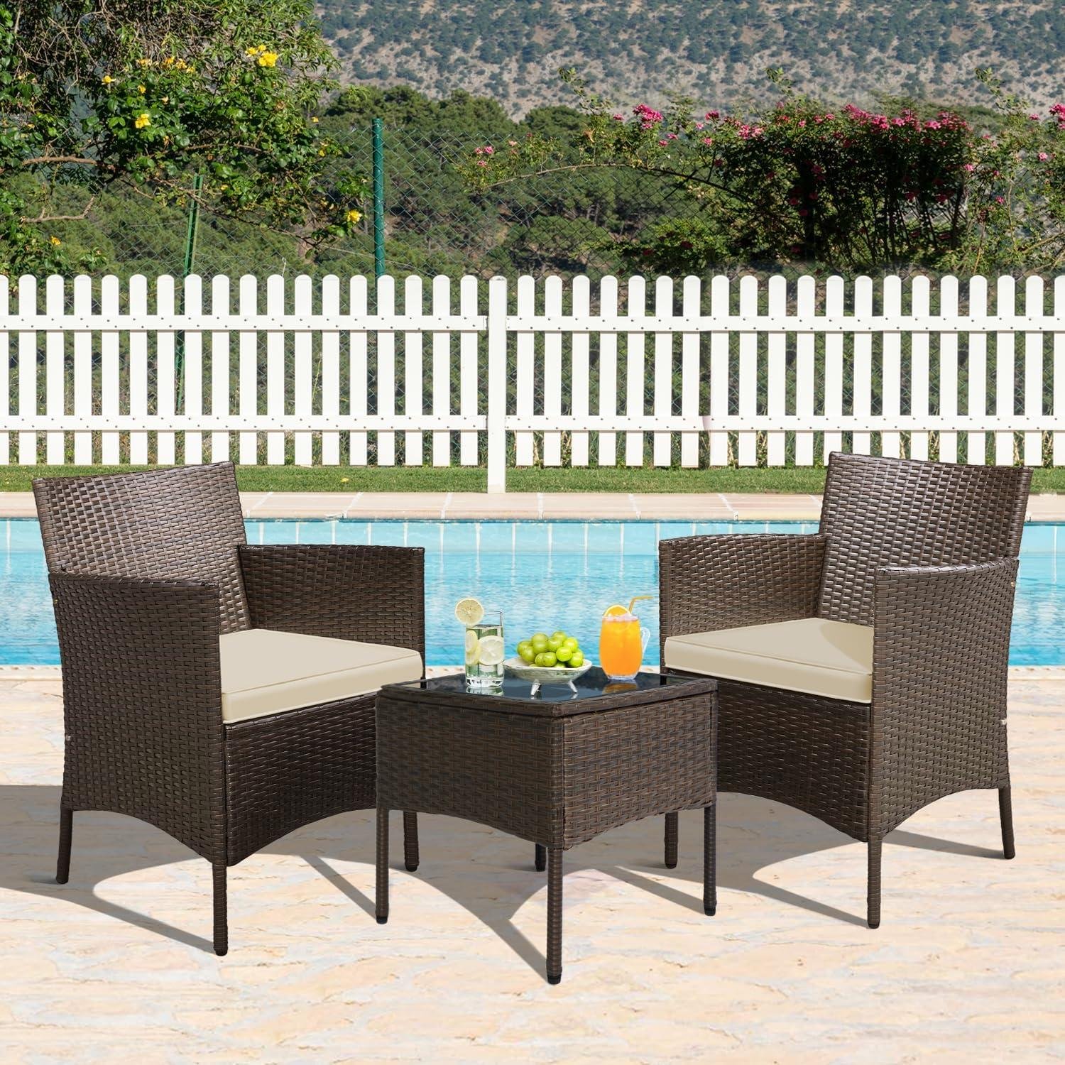My Take on Yaheetech’s 3-Piece Wicker Patio Set