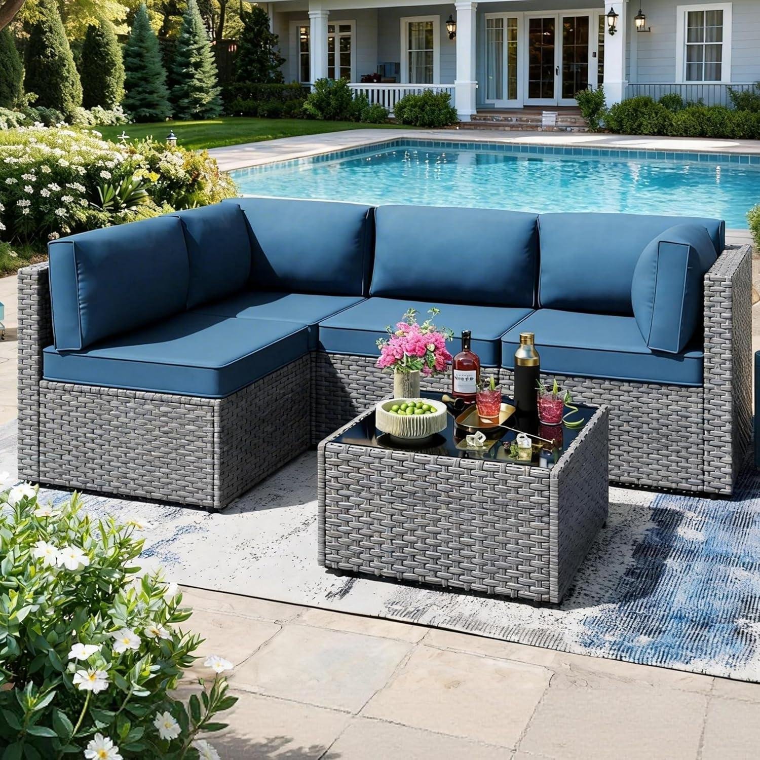Building My Patio Nook: SUNLEI​ 5-Piece Rattan Set