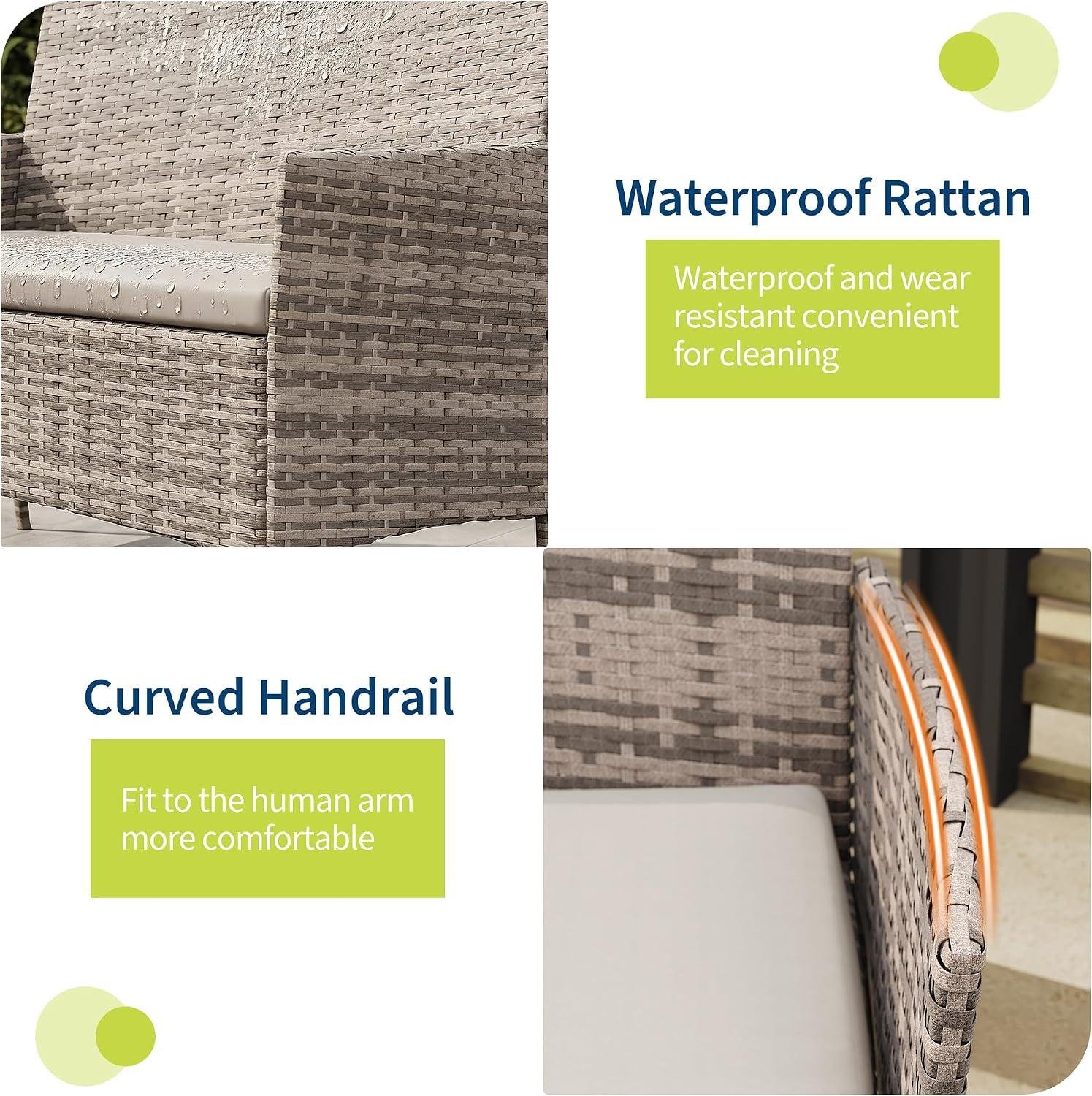 GAOMON 4-Piece Rattan Set: My Patio Takeaway