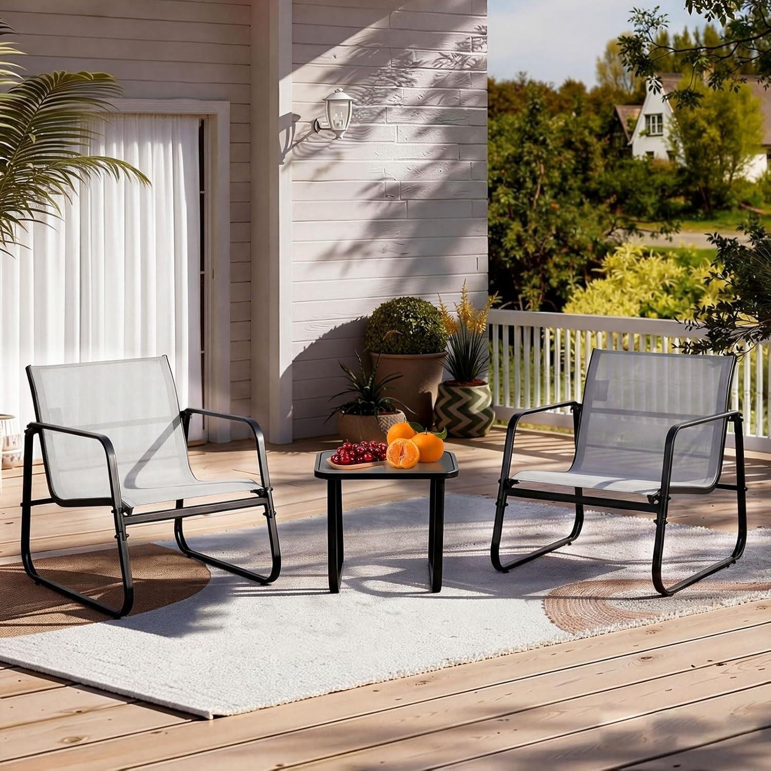 My​ Take on the​ DUMOS 3-Piece Patio Set (Gray)