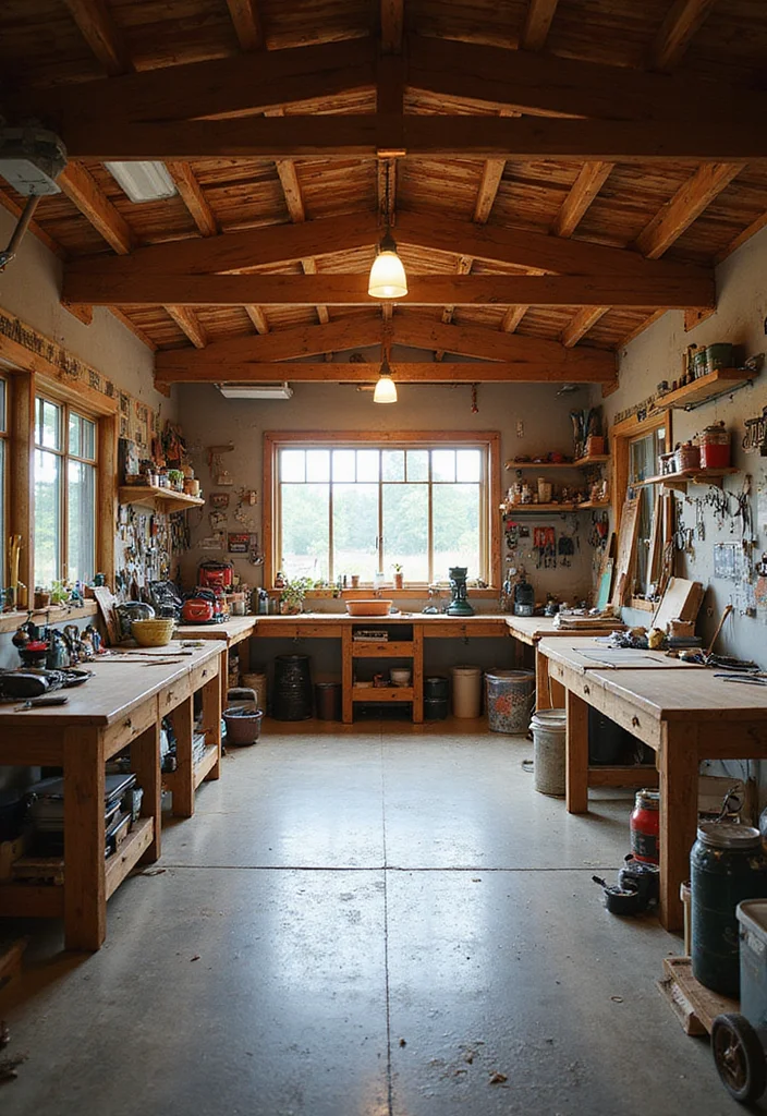 20 Stunning Barn Style Garage Designs That Will Make You Want to Build One Now! - 11. Workshop Barn Garage 1
