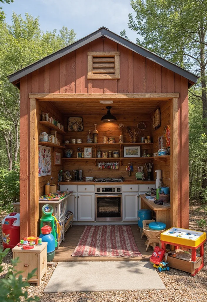 20 Stunning Barn Style Garage Designs That Will Make You Want to Build One Now! - 12. Family Play Barn Garage 1