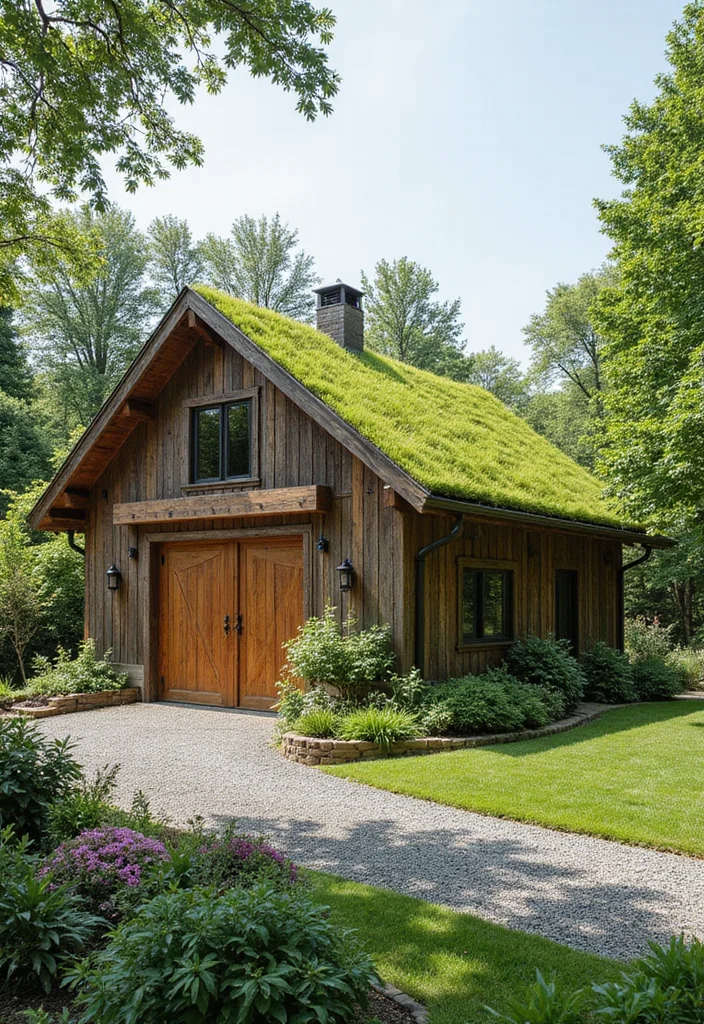 20 Stunning Barn Style Garage Designs That Will Make You Want to Build One Now! - 18. Eco-Friendly Barn Garage 1