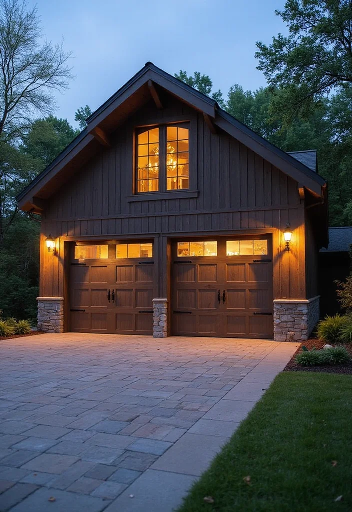 20 Stunning Barn Style Garage Designs That Will Make You Want to Build One Now! - 20. Smart Tech Barn Garage 1
