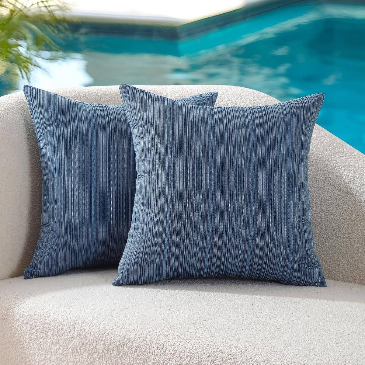 I Tried VAKADO Blue Stripe Outdoor Covers (2-Pack)