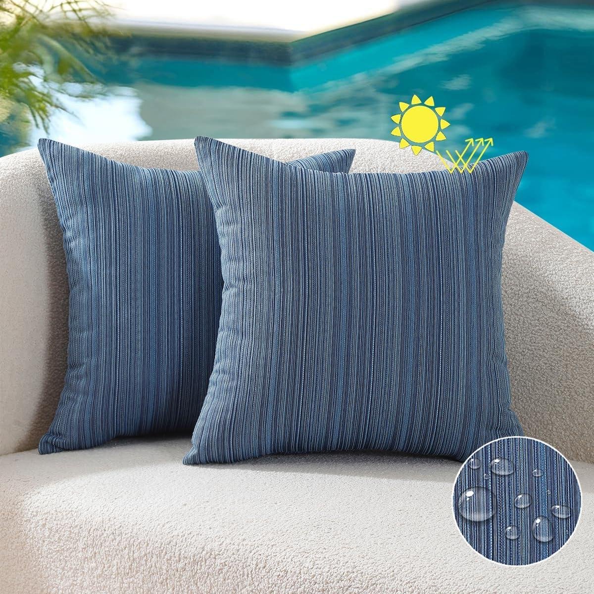 I Tried VAKADO Blue Stripe Outdoor Covers (2-Pack)